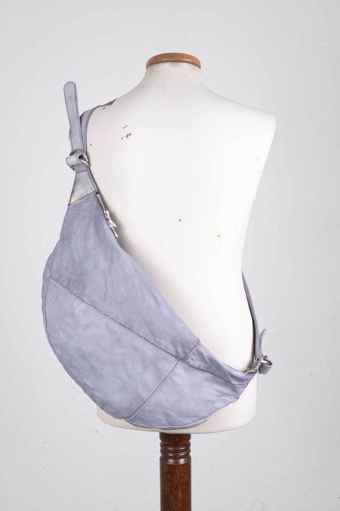 HORSE WHITE LEATHER BAG SNAT PACK SP-1 UNLINED