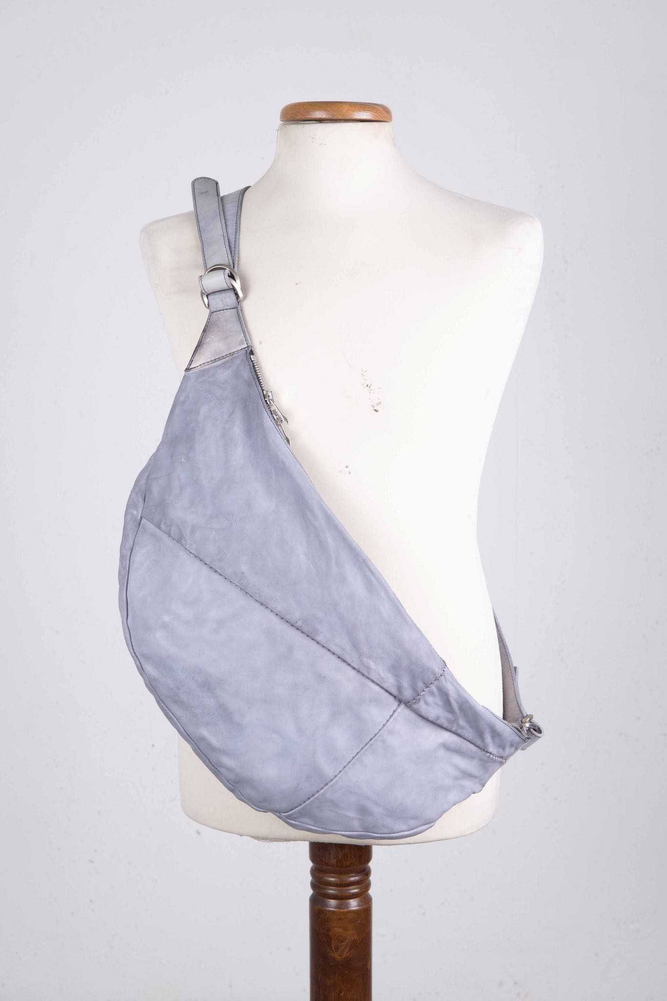 HORSE WHITE LEATHER BAG SNAT PACK SP-1 UNLINED