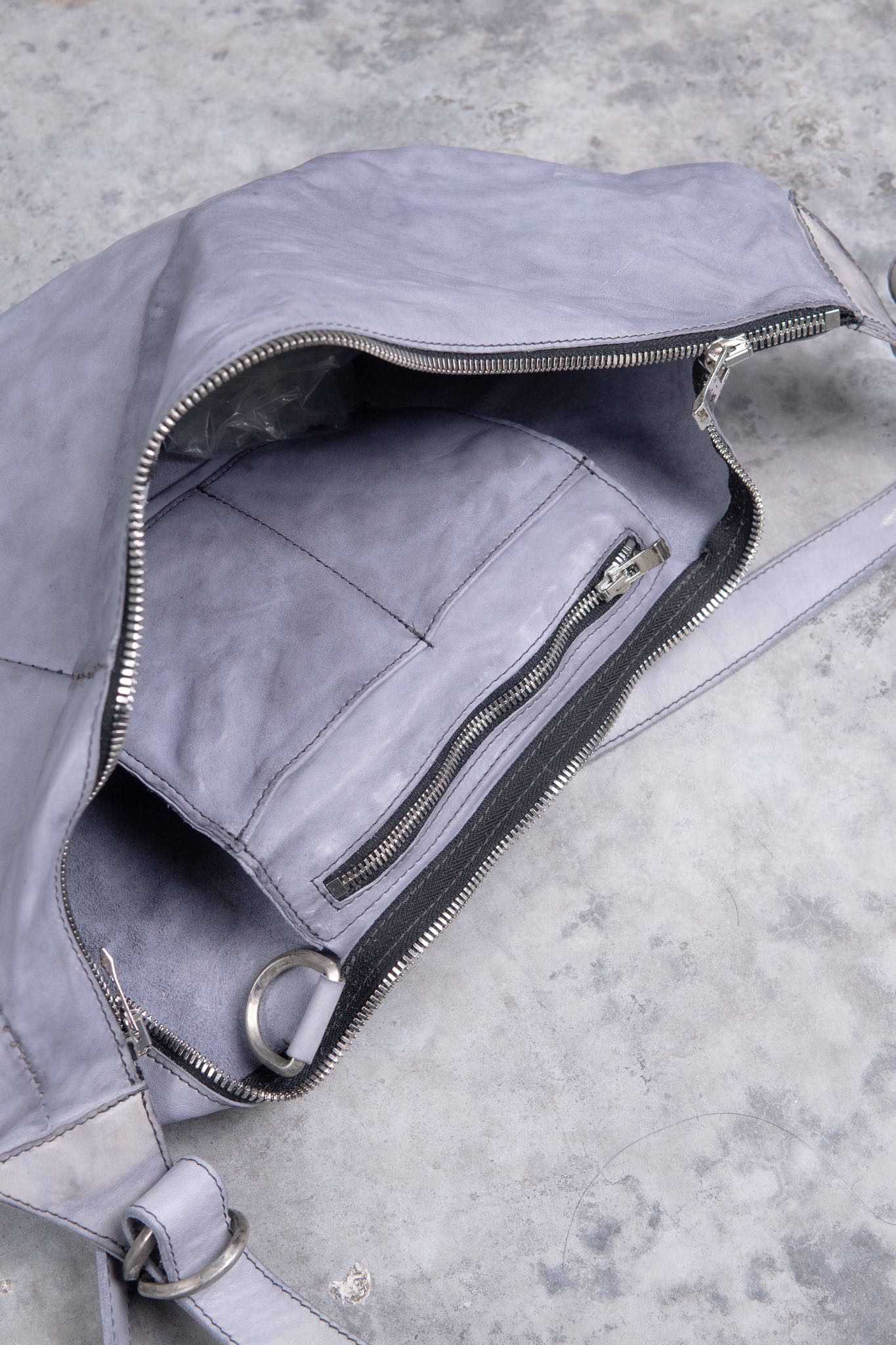 HORSE WHITE LEATHER BAG SNAT PACK SP-1 UNLINED