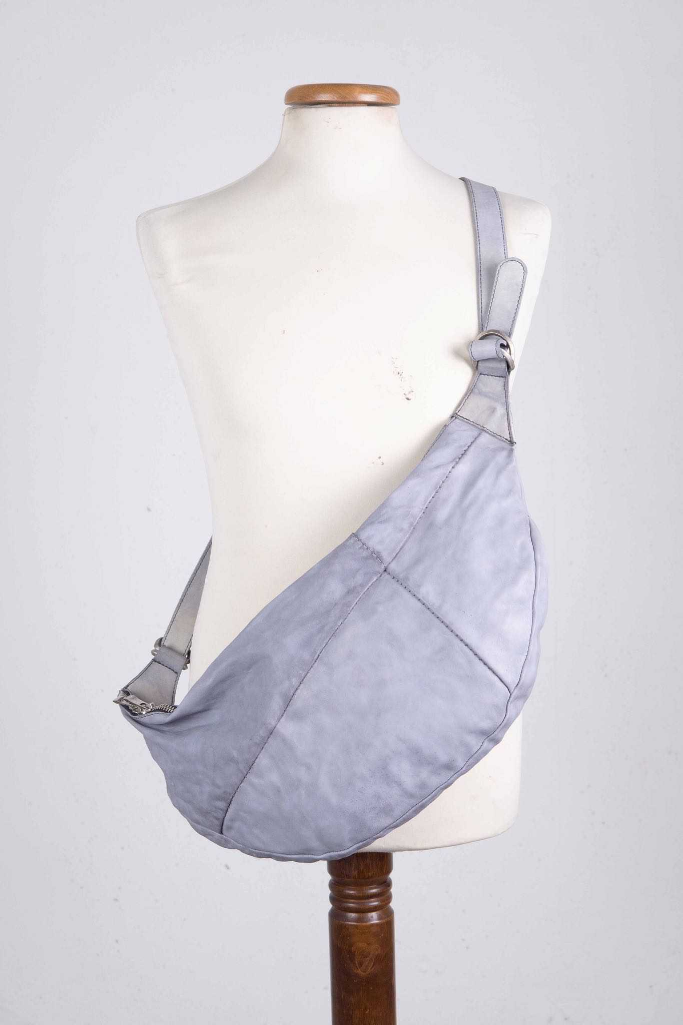HORSE WHITE LEATHER BAG SNAT PACK SP-1 UNLINED