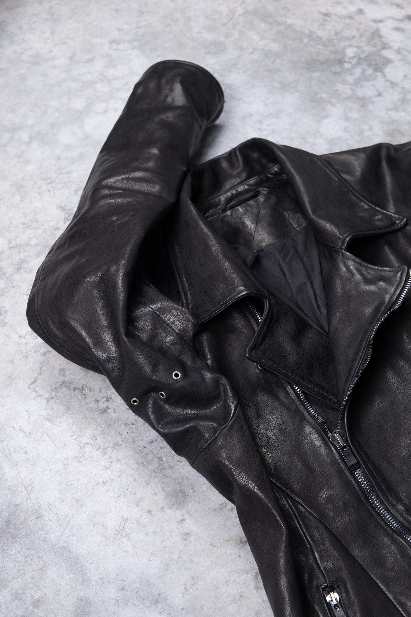 BUFFALO LEATHER DOUBLE BREAST MOTO DARTS SHOULDER BLOUSON LINED JB-3