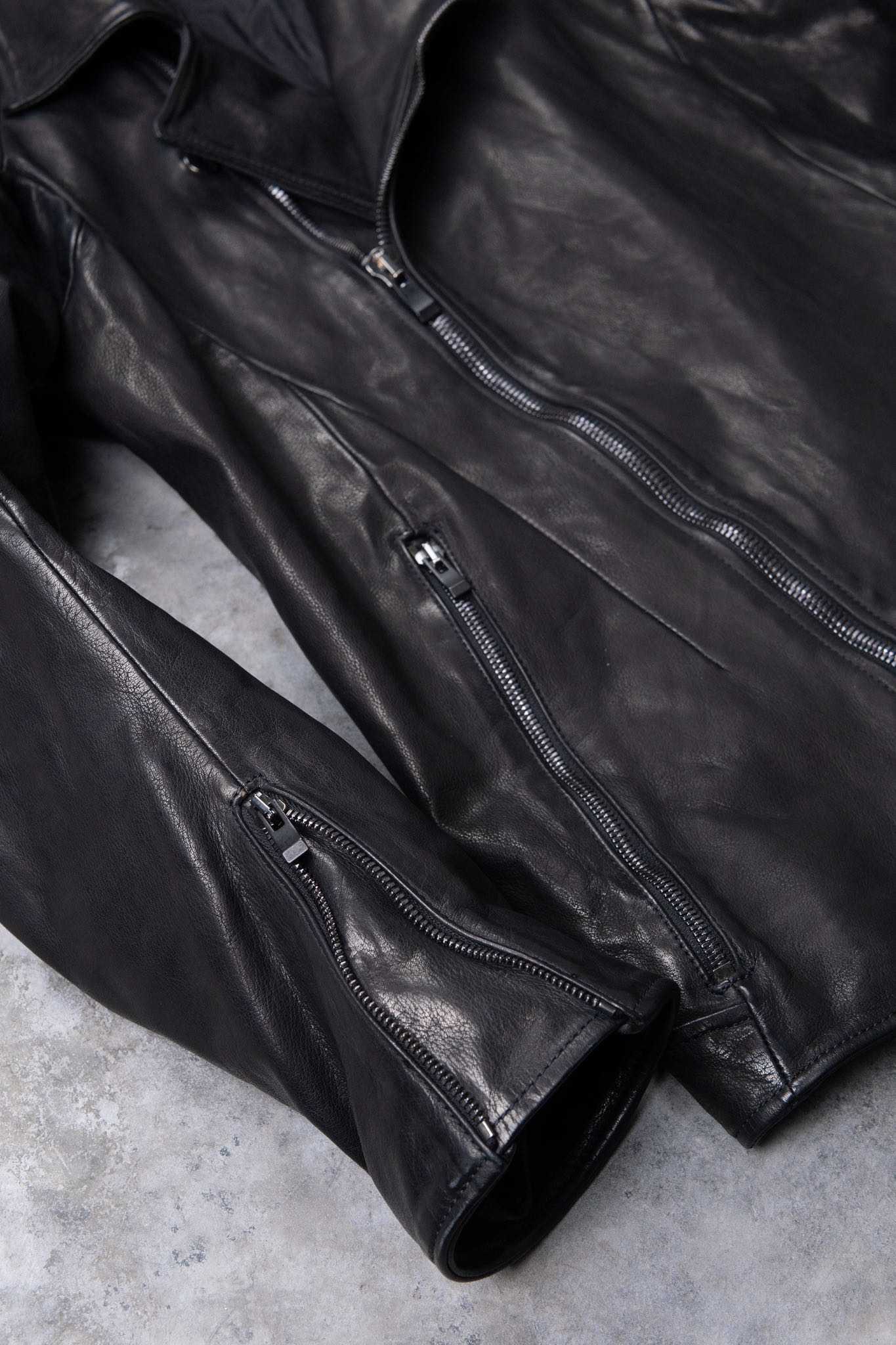 BUFFALO LEATHER DOUBLE BREAST MOTO DARTS SHOULDER BLOUSON LINED JB-3