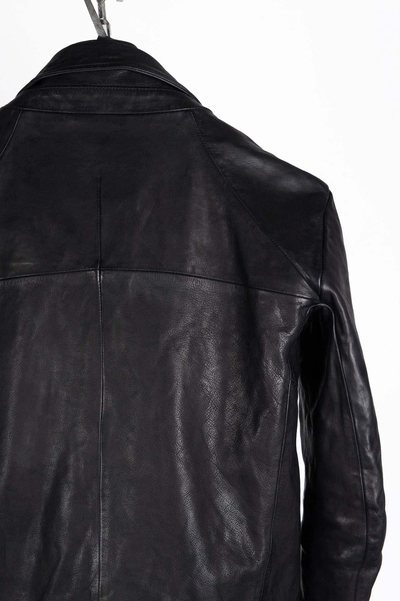 BUFFALO LEATHER DOUBLE BREAST MOTO DARTS SHOULDER BLOUSON LINED JB-3