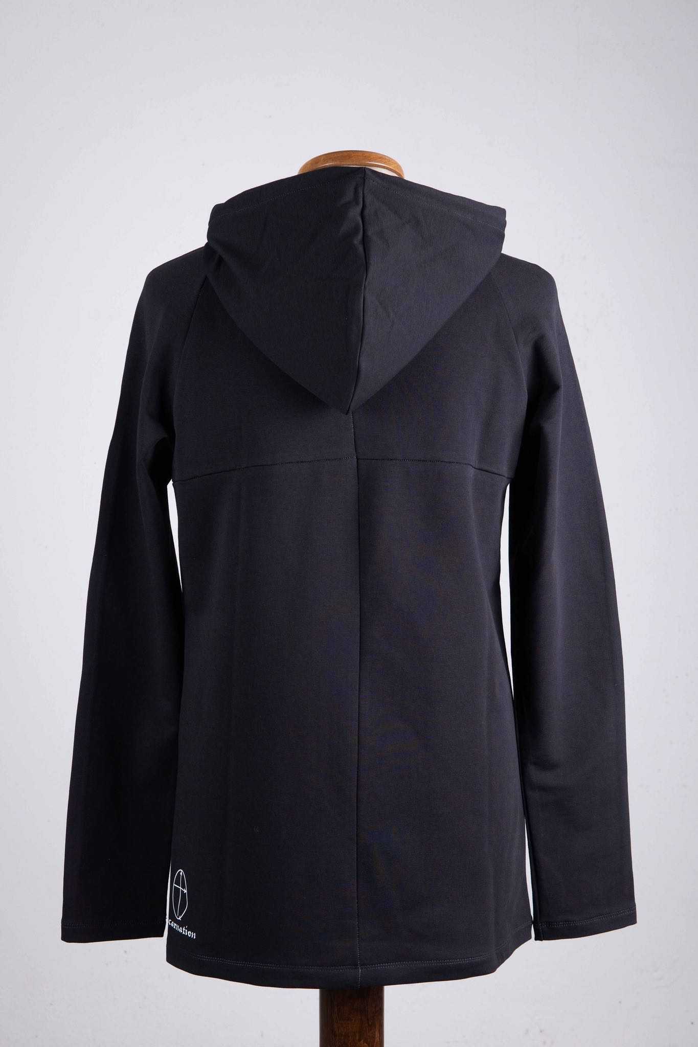 CUT & SAWN HOODED RAGLAN LONG SLEEVE