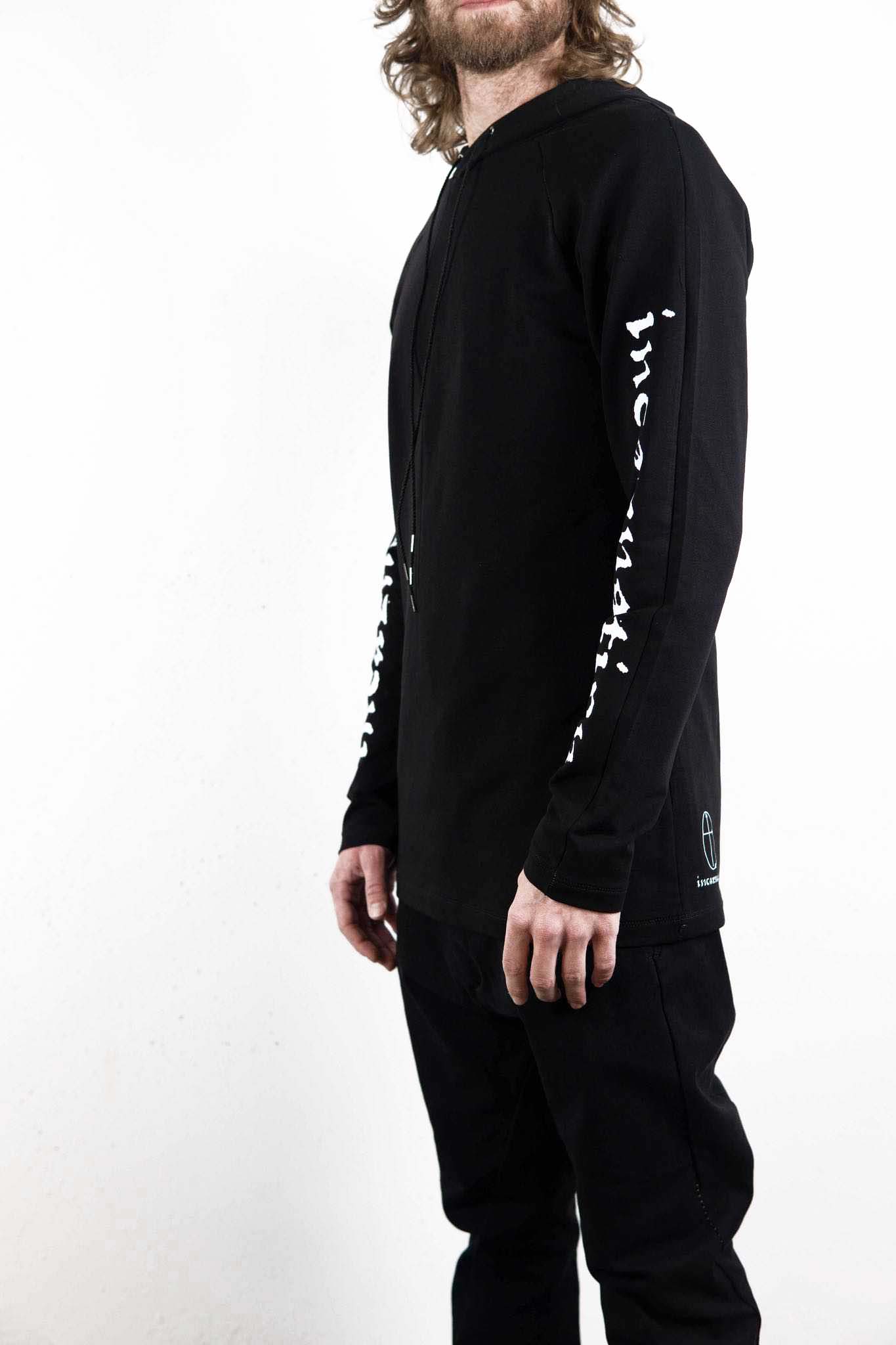 CUT & SAWN HOODED RAGLAN LONG SLEEVE