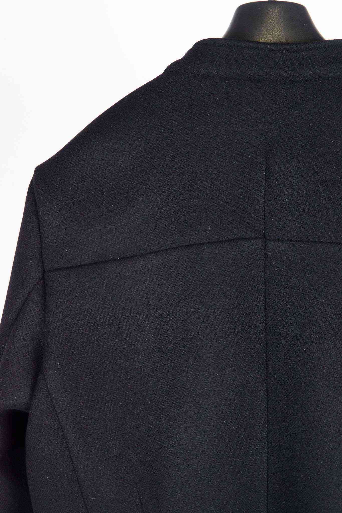 VIRGIN WOOL 100% BOTTON FRONT JACKET UNLINED #3
