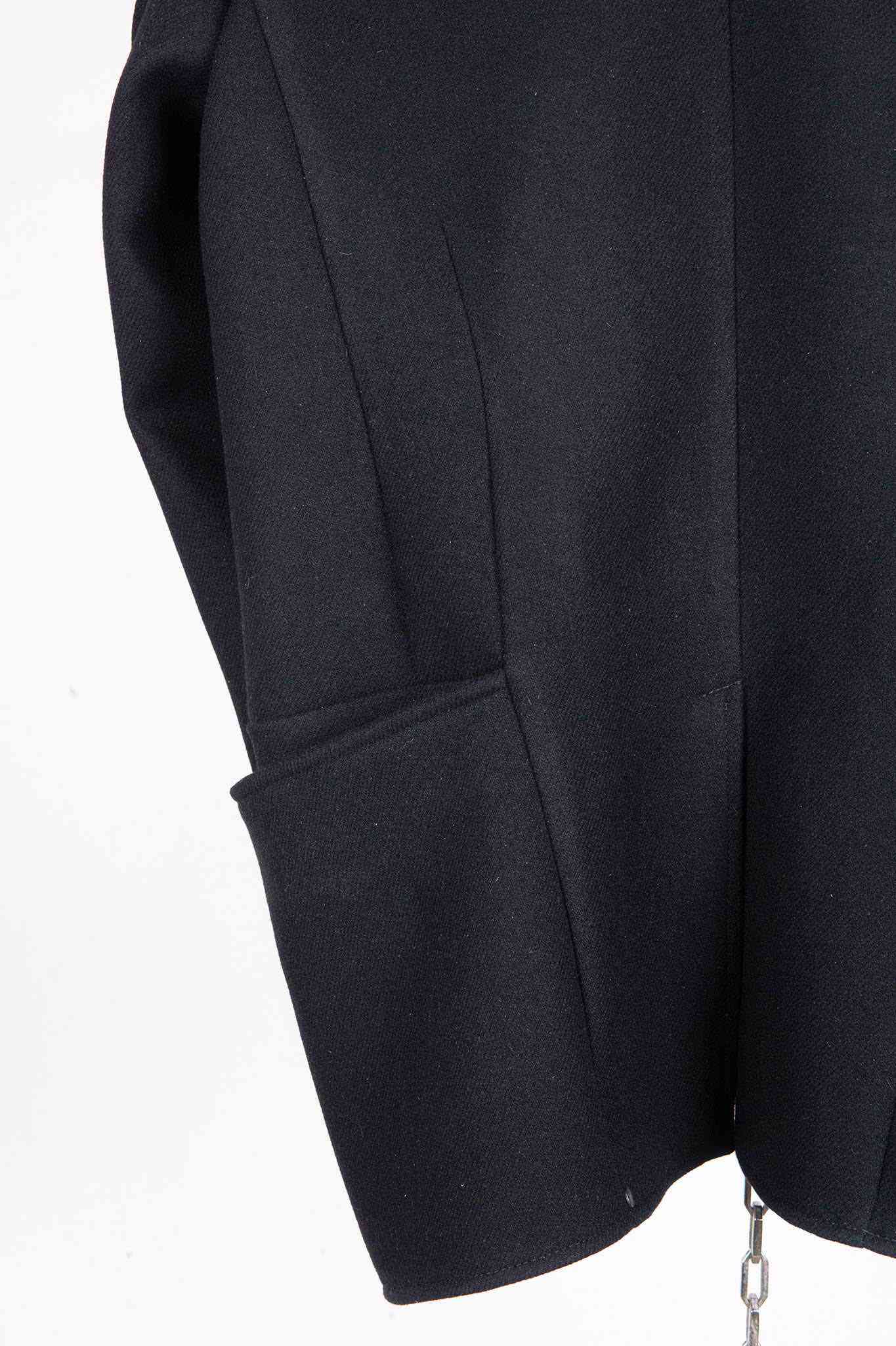 VIRGIN WOOL 100% BOTTON FRONT JACKET UNLINED #3