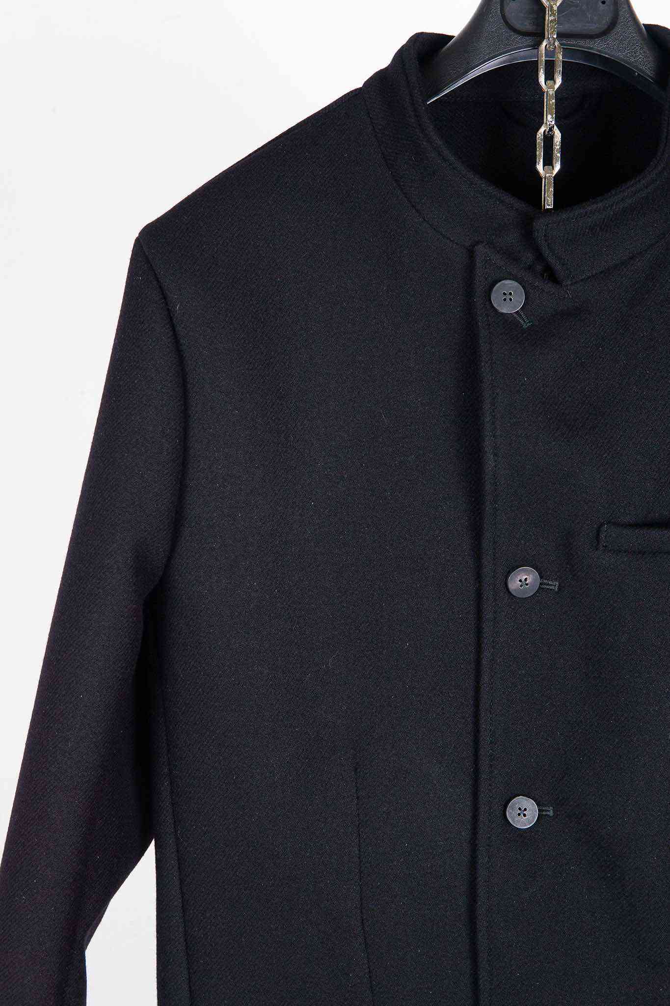 VIRGIN WOOL 100% BOTTON FRONT JACKET UNLINED #3