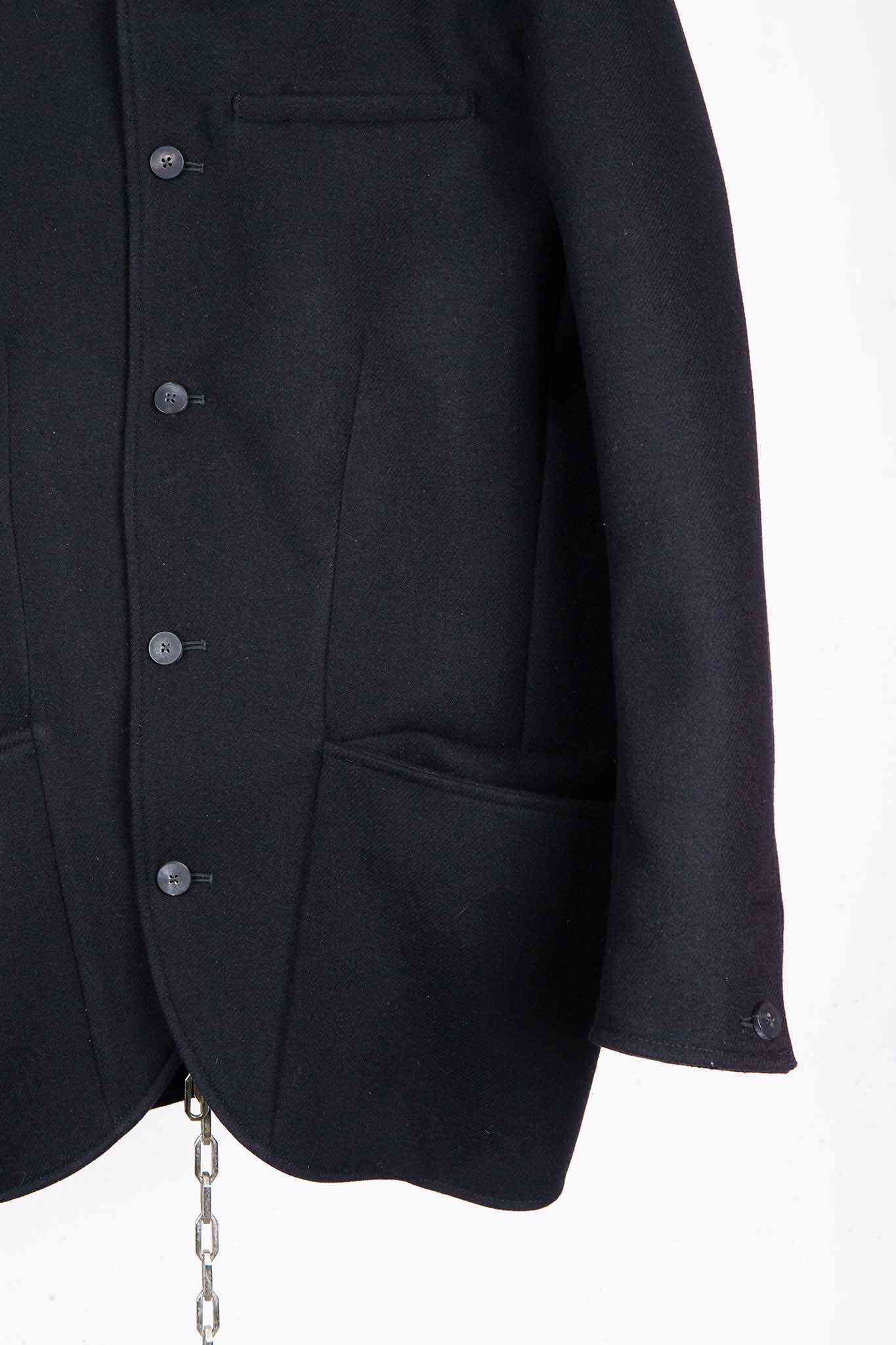 VIRGIN WOOL 100% BOTTON FRONT JACKET UNLINED #3