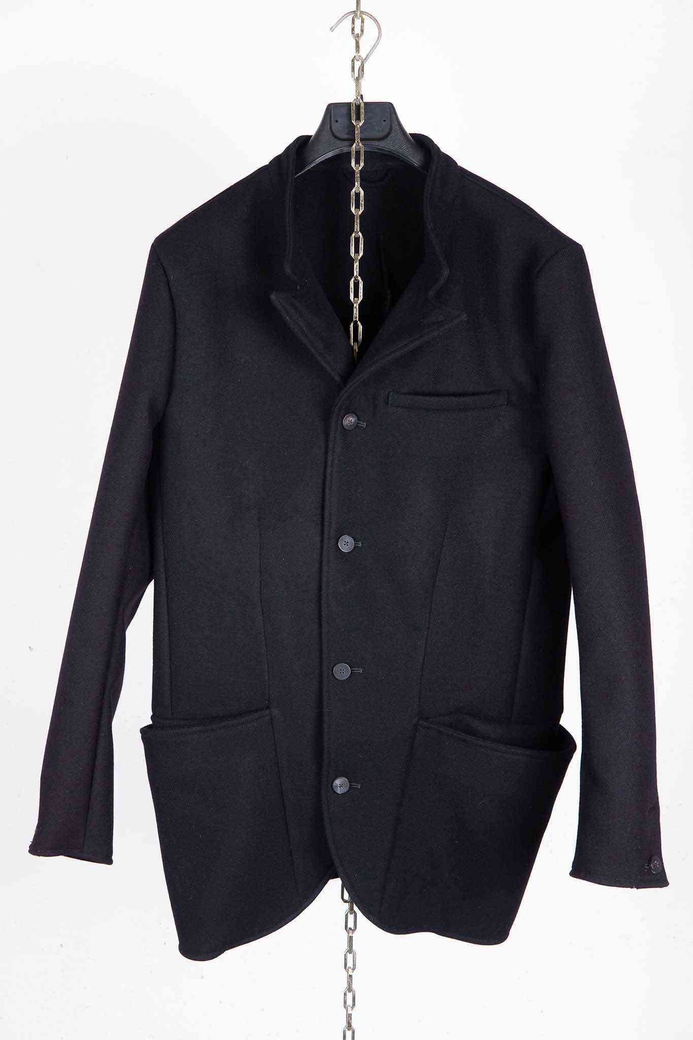 VIRGIN WOOL 100% BOTTON FRONT JACKET UNLINED #3