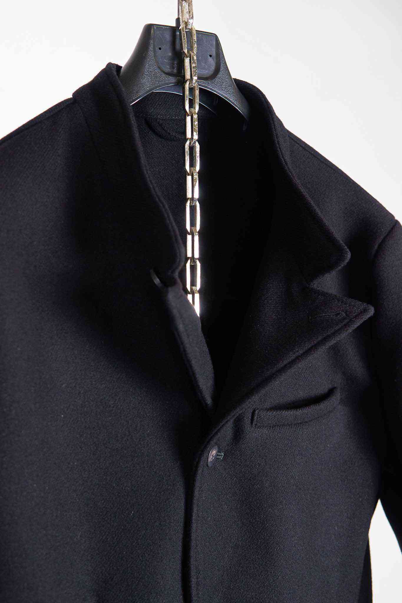 VIRGIN WOOL 100% BOTTON FRONT JACKET UNLINED #3