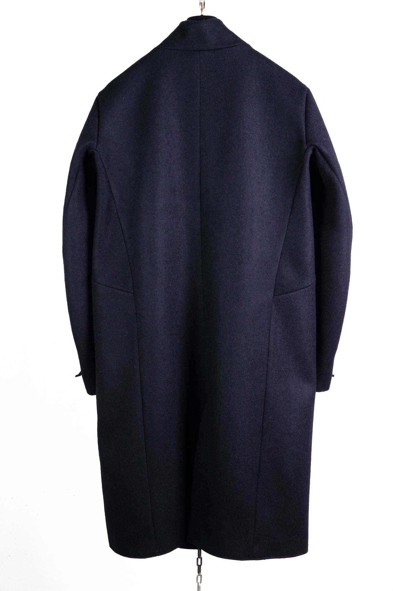 WOOL 100% HI NECK FRY FRONT COAT W/POCKET LINED JCP-2