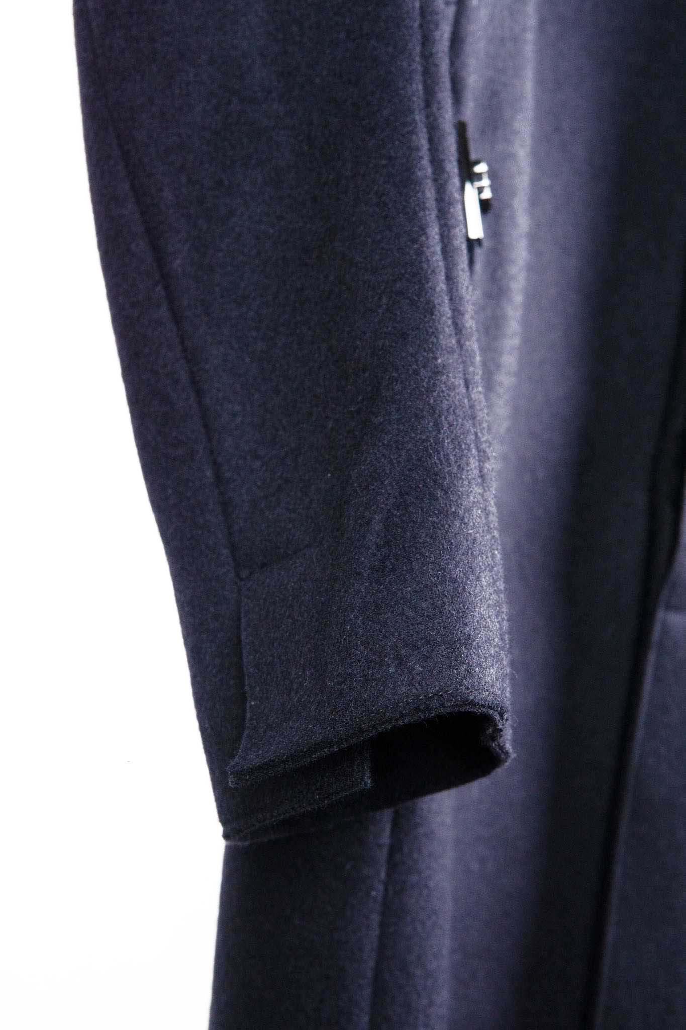 WOOL 100% HI NECK FRY FRONT COAT W/POCKET LINED JCP-2
