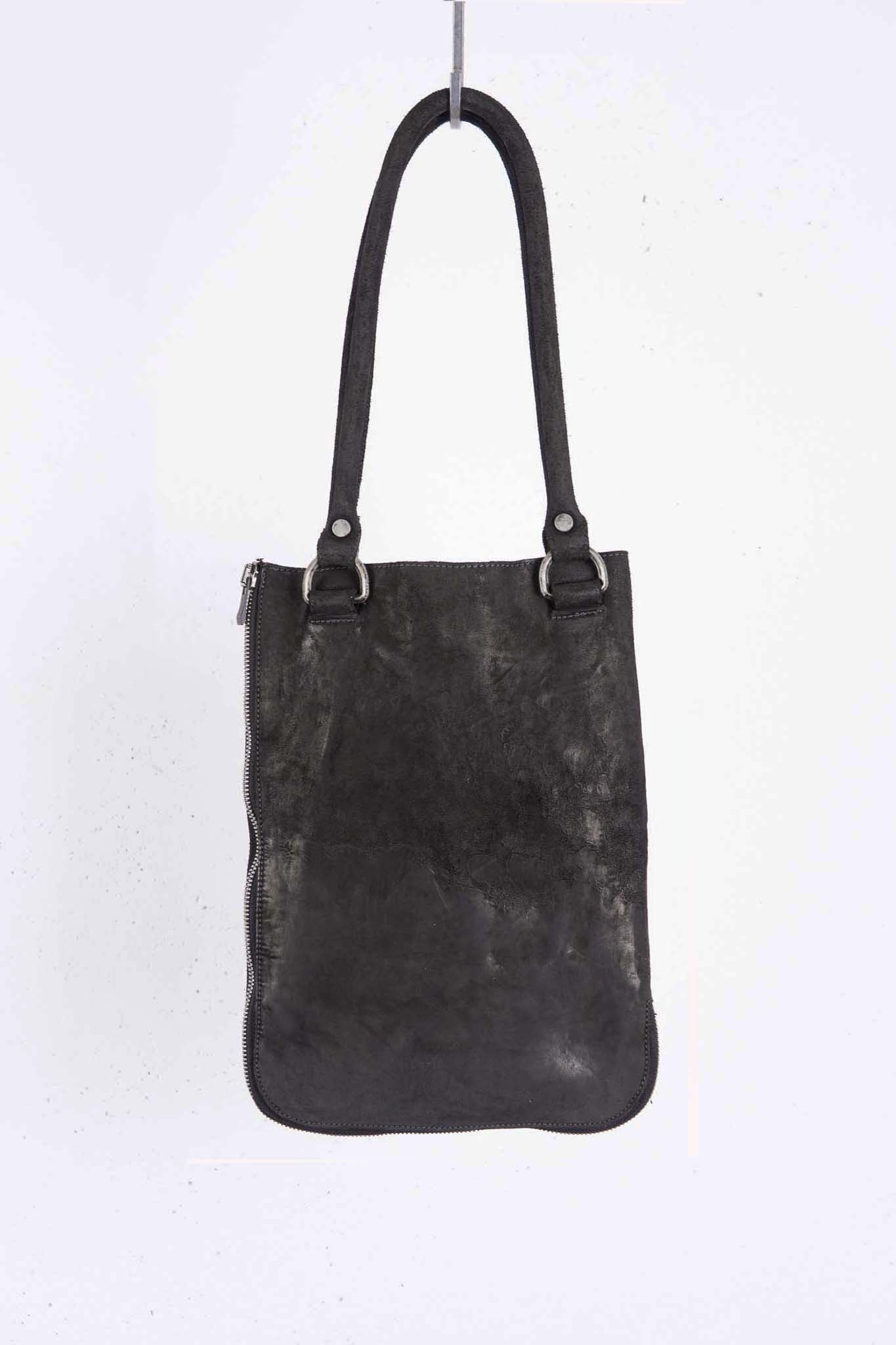 HORSE BUTT LEATHER BAG TOTO WB-1 UNLINED WITH SMALL PURSE AND GLASSES CASE PIECE DYED