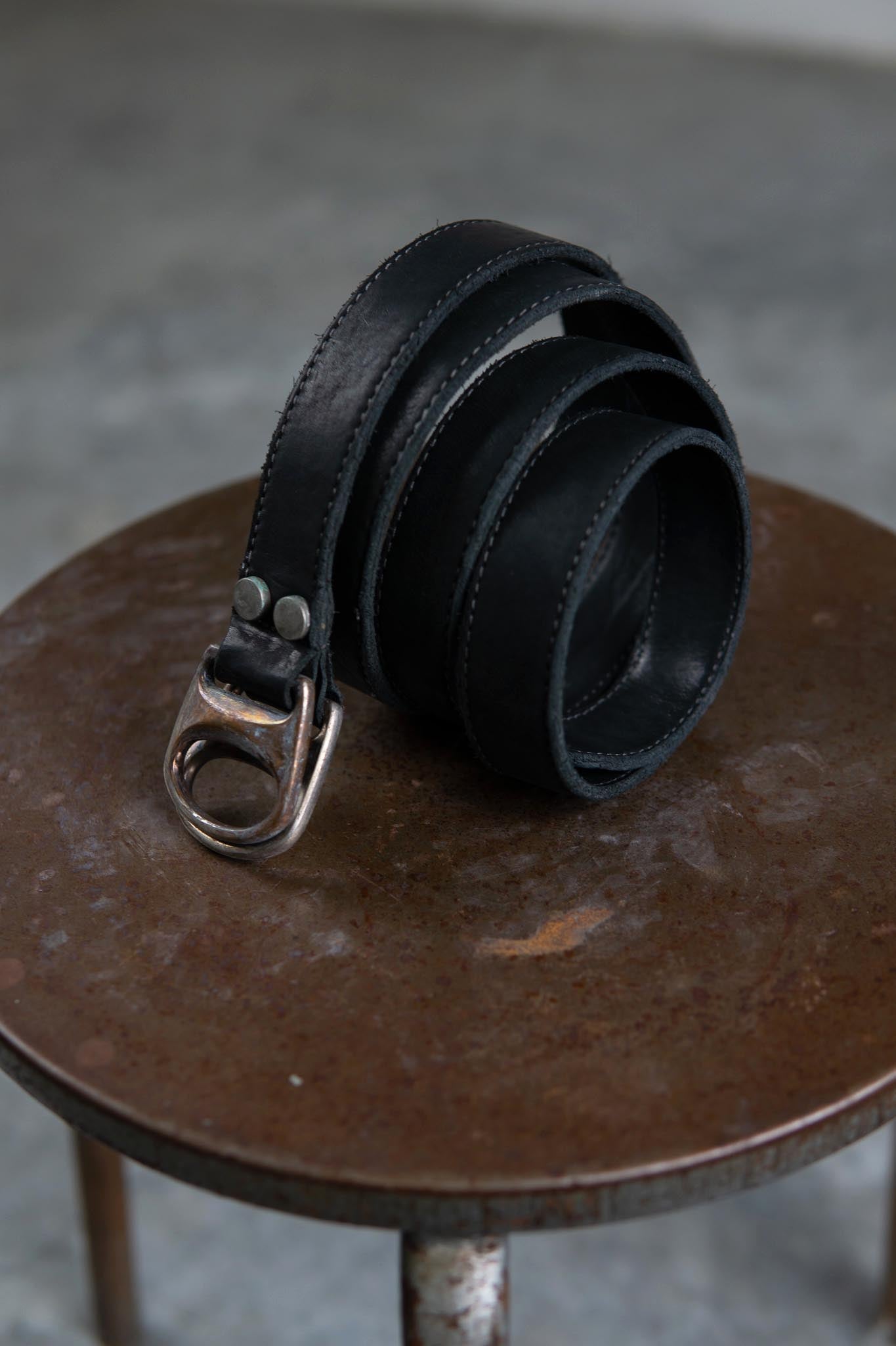 CALF LEATHER BELT D-RING #2