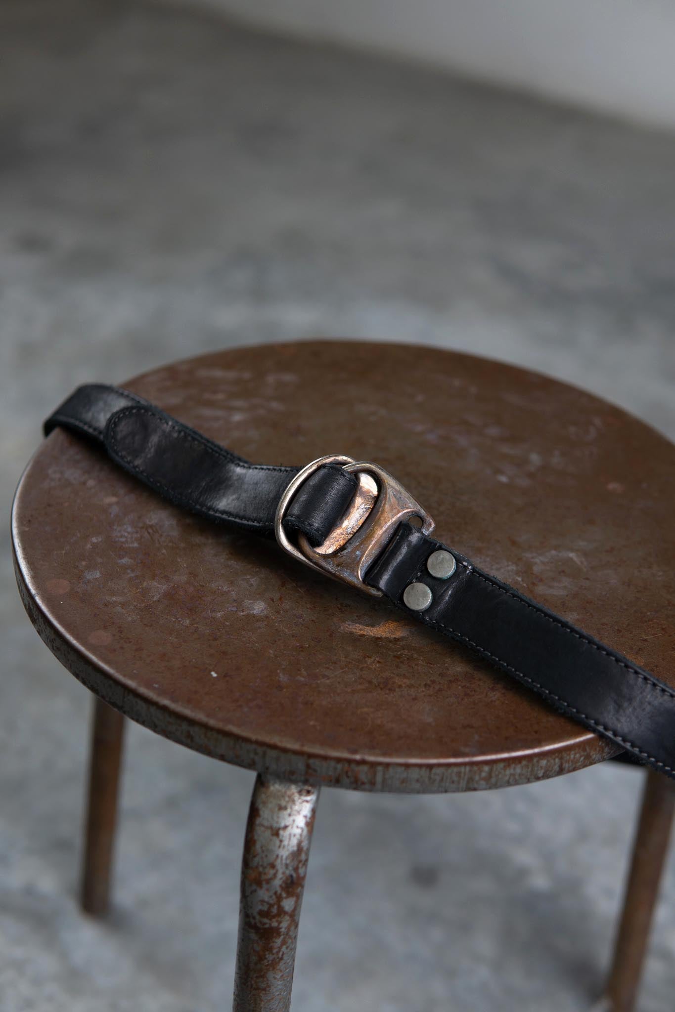 CALF LEATHER BELT D-RING #2