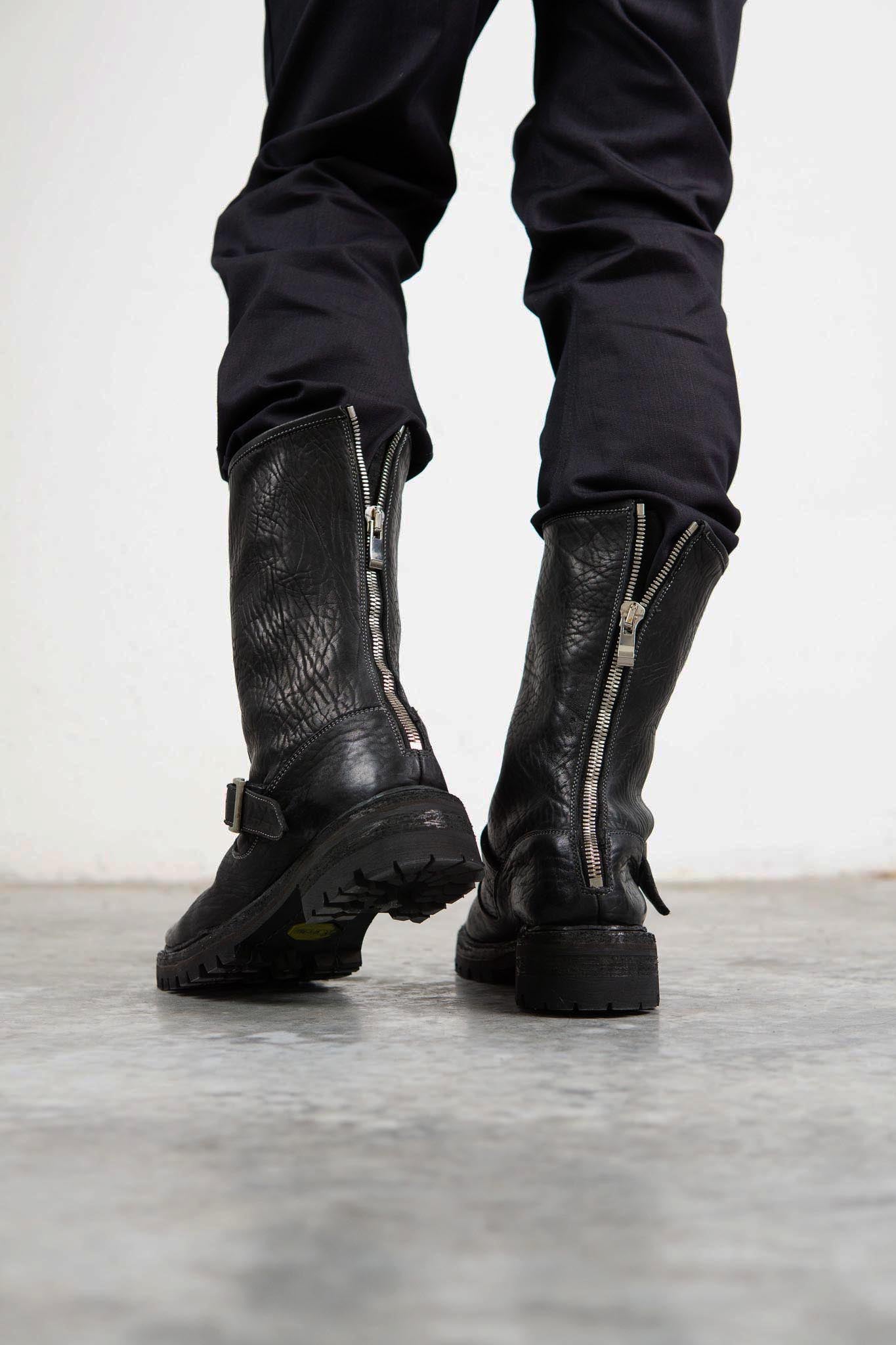 HORSE RG LEATHER ENGINEER BOOTS EG-1 VIBRAM SOLES GOODYEAR WELT PIECE DYED