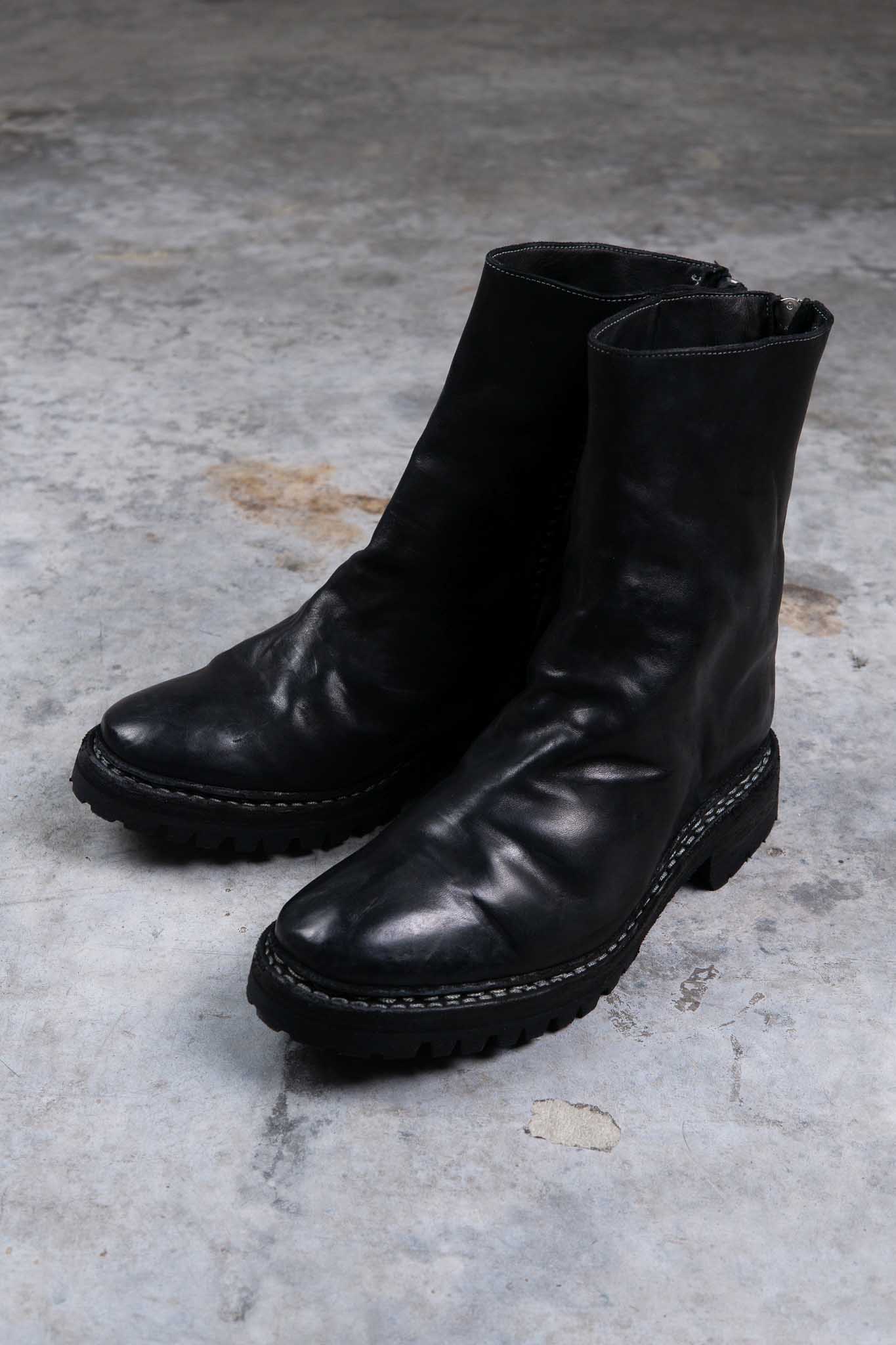 HORSE LEATHER BACKZIP BZ-3 LINED VIBRAM SOLES GOODYEAR WELT PIECE DYED