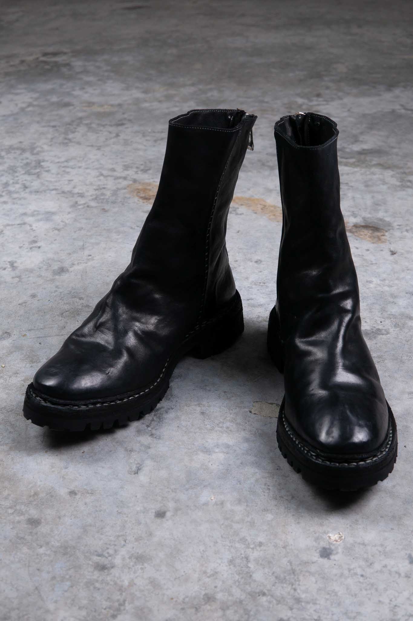 HORSE LEATHER BACKZIP BZ-3 LINED VIBRAM SOLES GOODYEAR WELT PIECE DYED