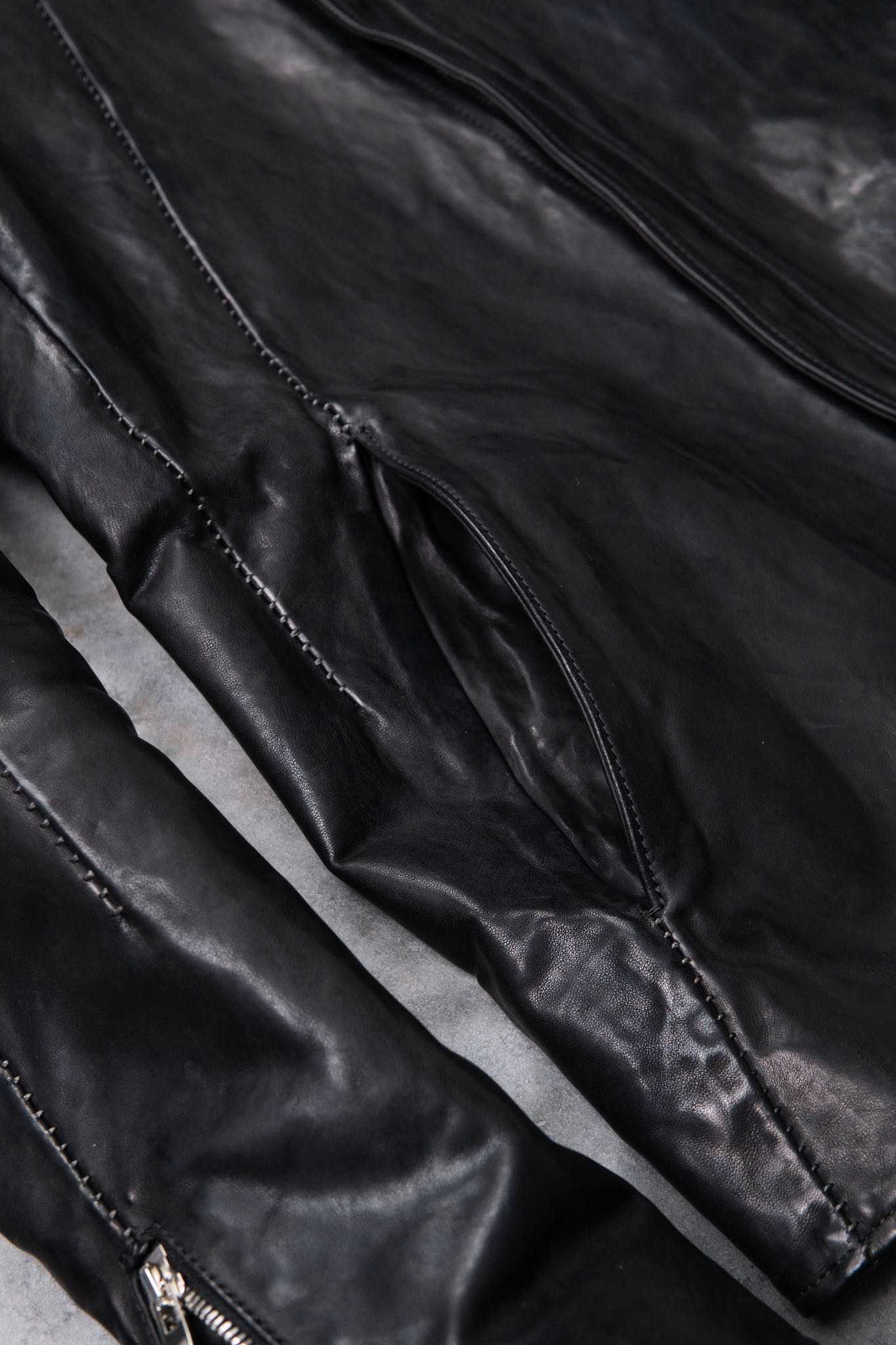 HORSE LEATHER MOTO #4 LINED