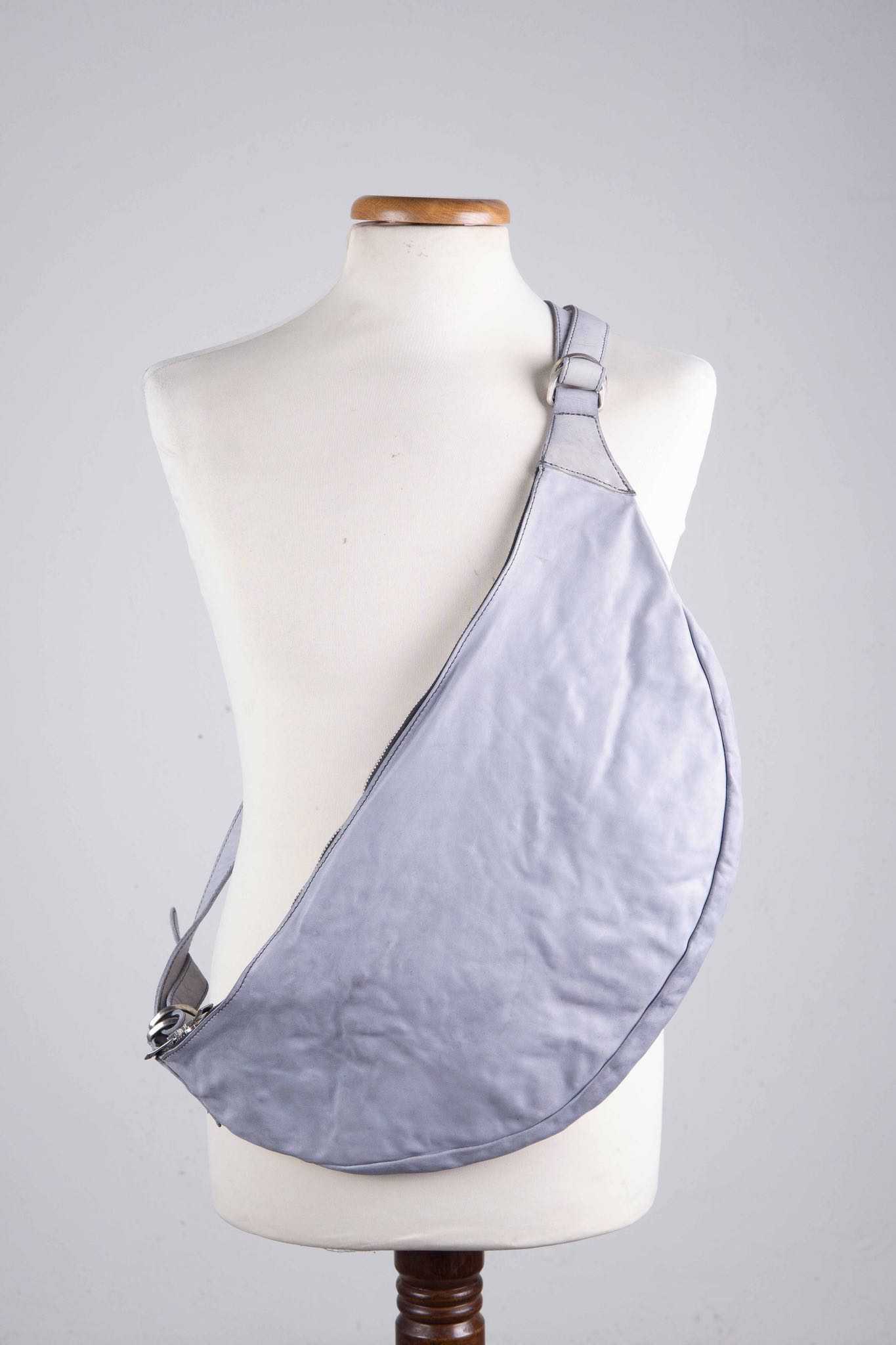 HORSE WHITE LEATHER BAG SNAT PACK SP-1 UNLINED