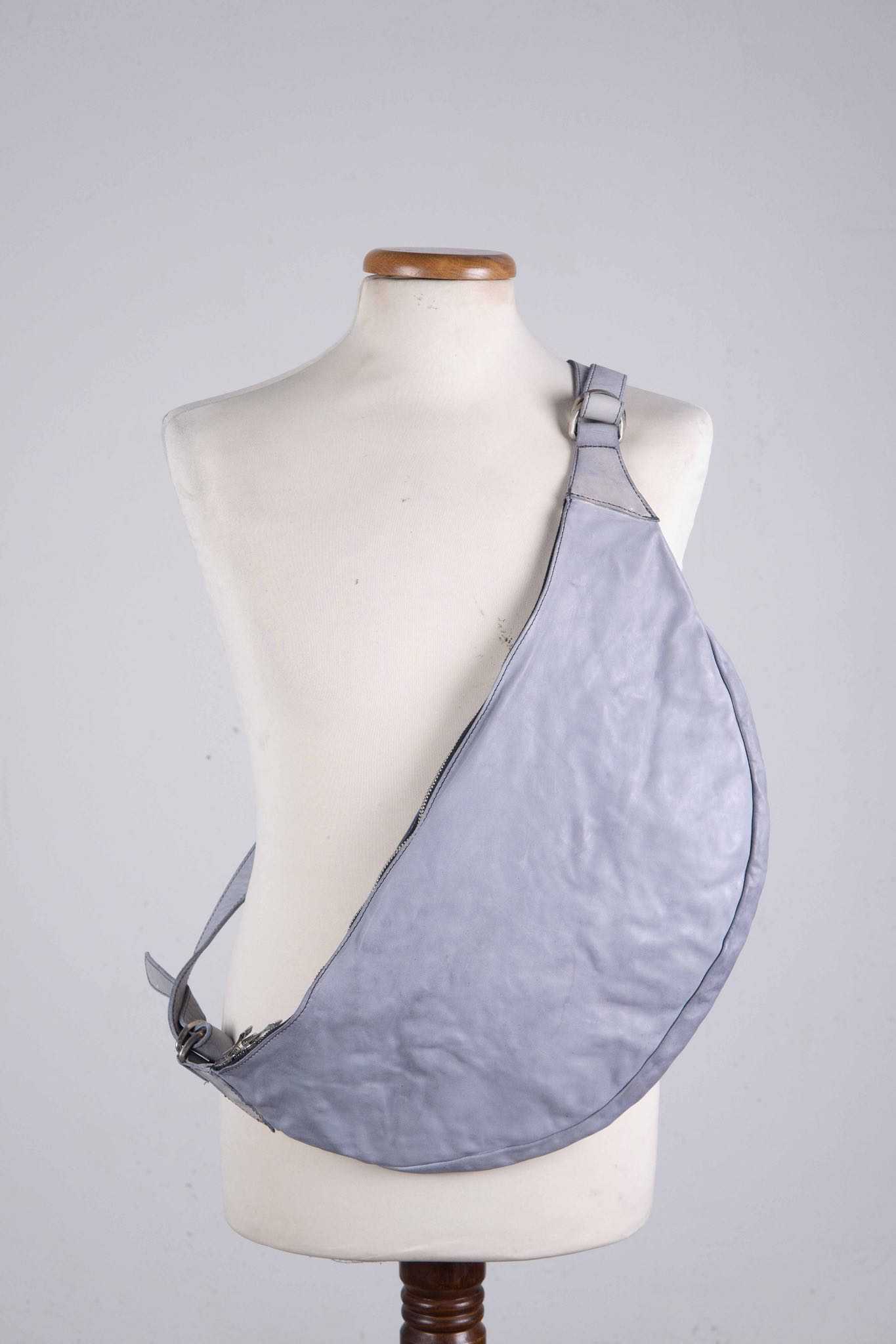 HORSE WHITE LEATHER BAG SNAT PACK SP-1 UNLINED