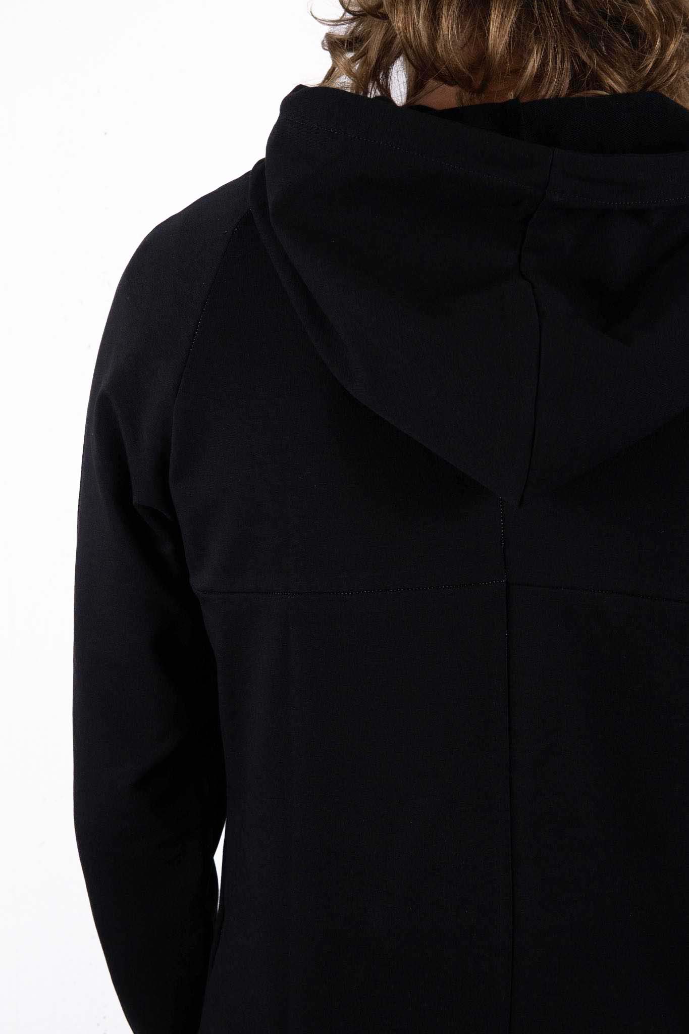 CUT & SAWN HOODED RAGLAN LONG SLEEVE