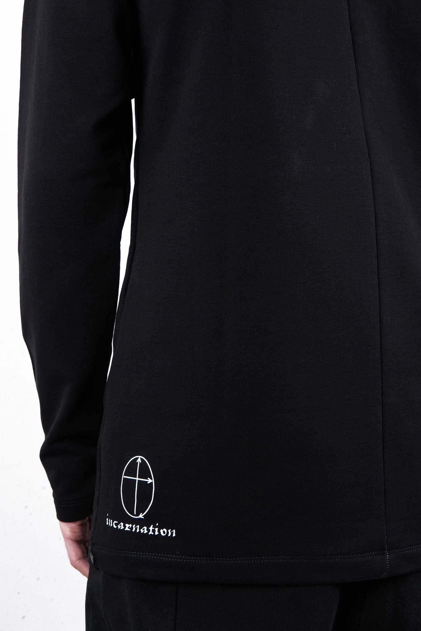 CUT & SAWN HOODED RAGLAN LONG SLEEVE