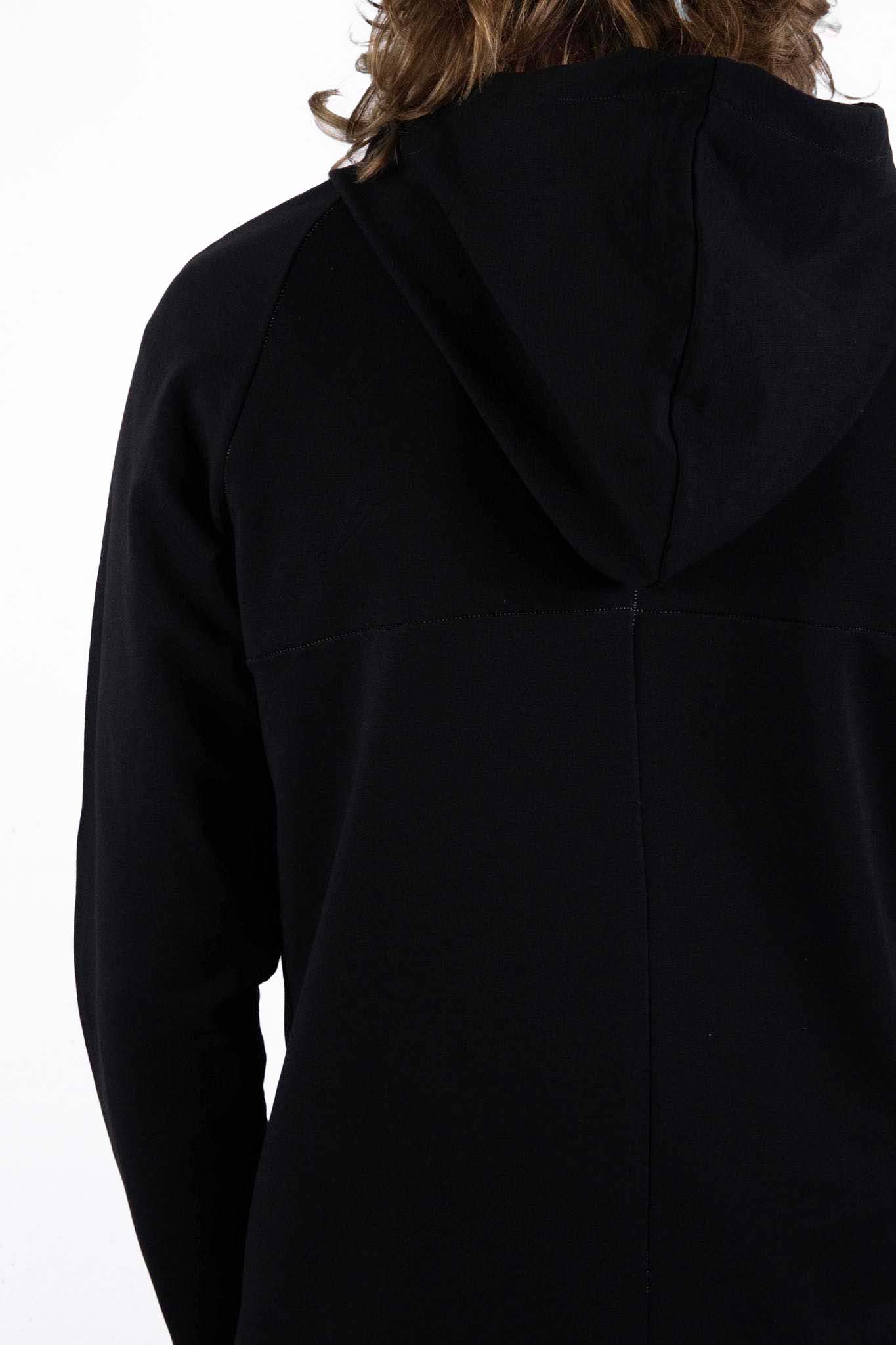 CUT & SAWN HOODED RAGLAN LONG SLEEVE