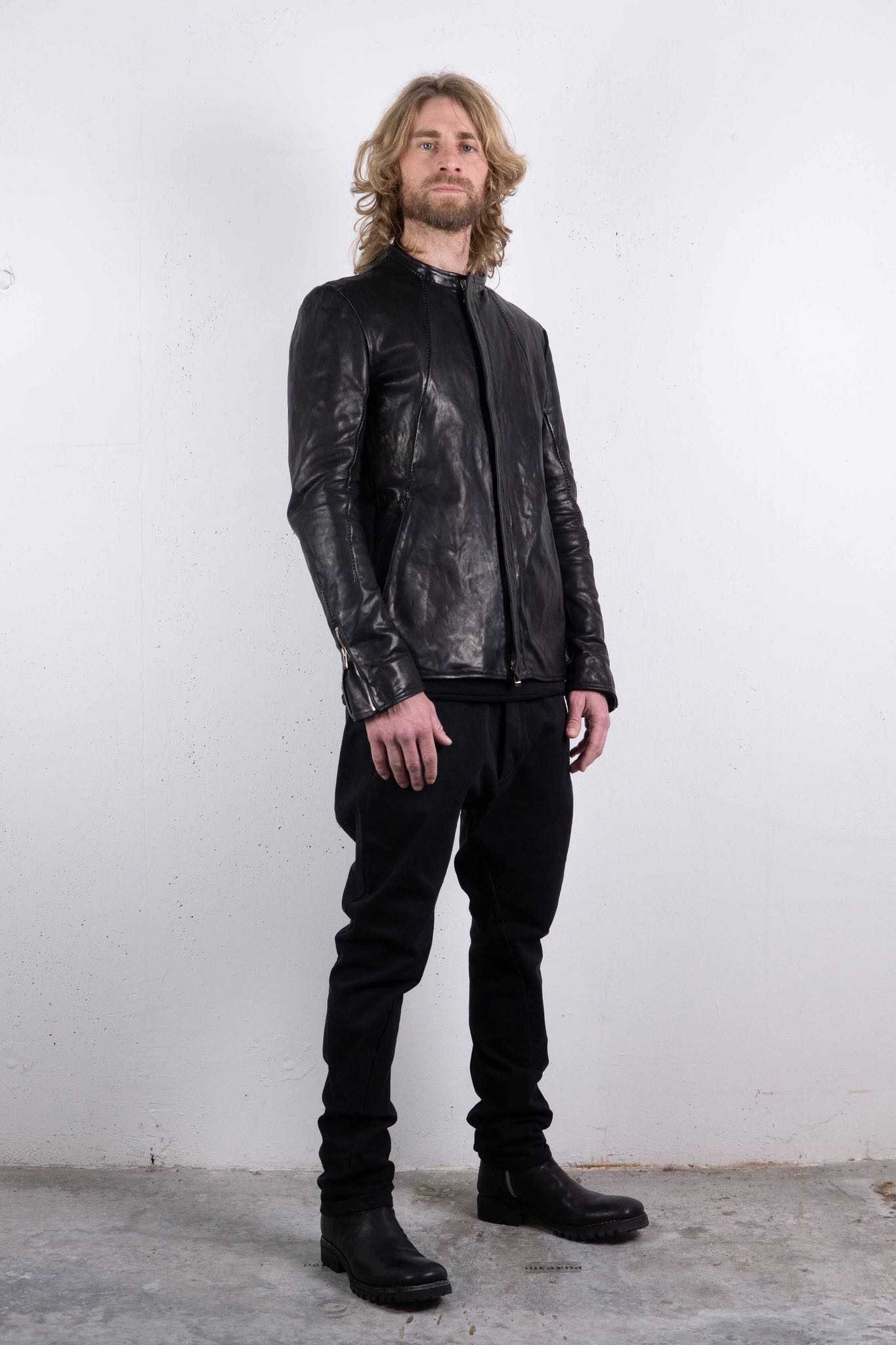 HORSE LEATHER MOTO #4 LINED