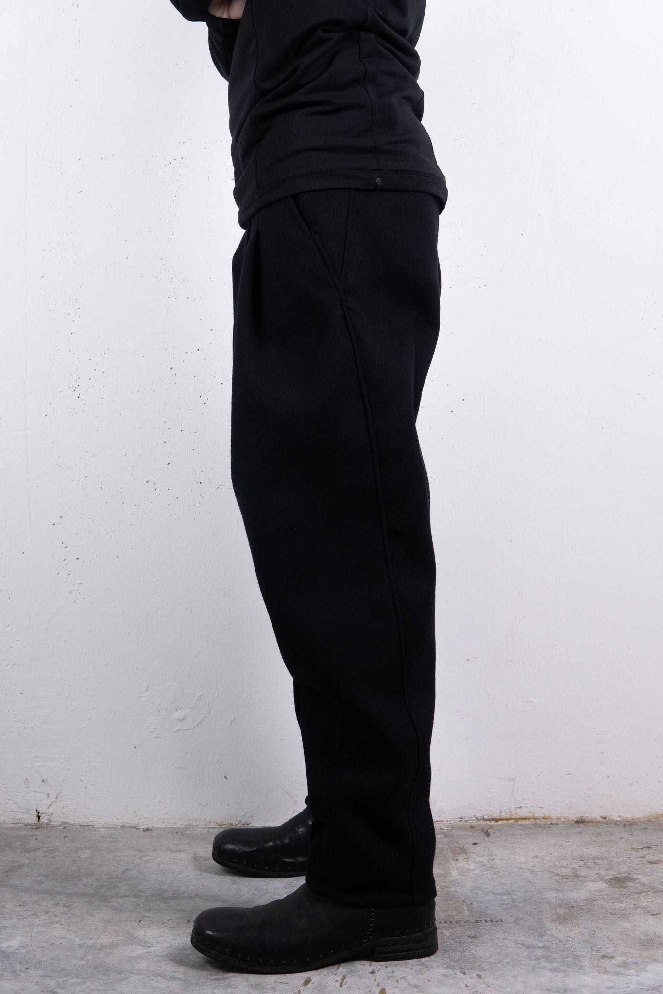 VIRGIN WOOL 100% PANTS PANTS 2 TUCK UNLINED BP-1