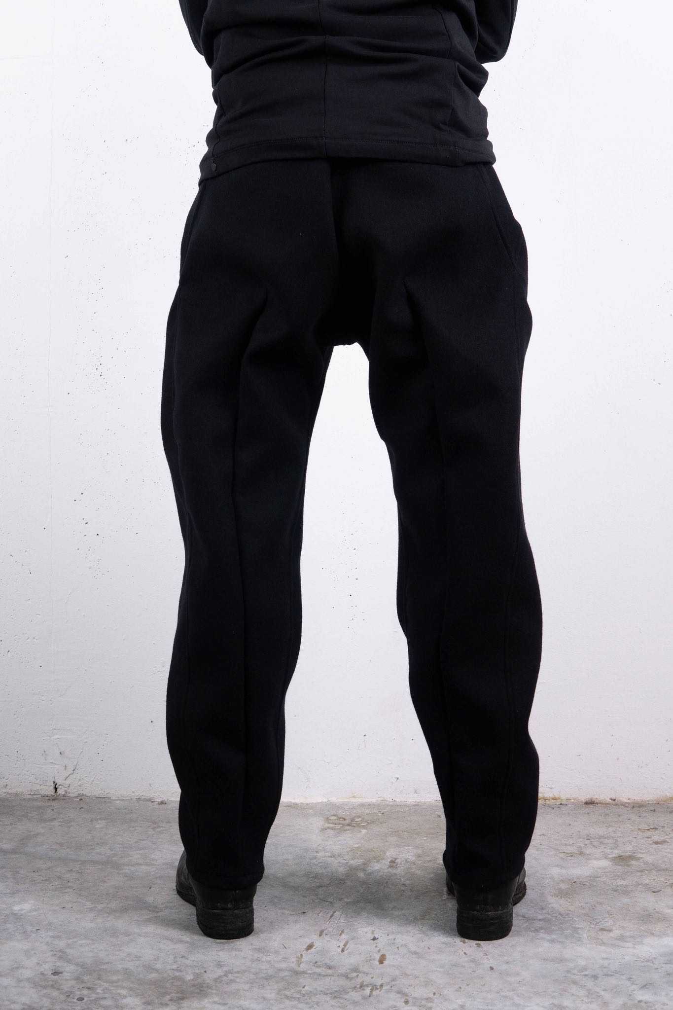 VIRGIN WOOL 100% PANTS PANTS 2 TUCK UNLINED BP-1