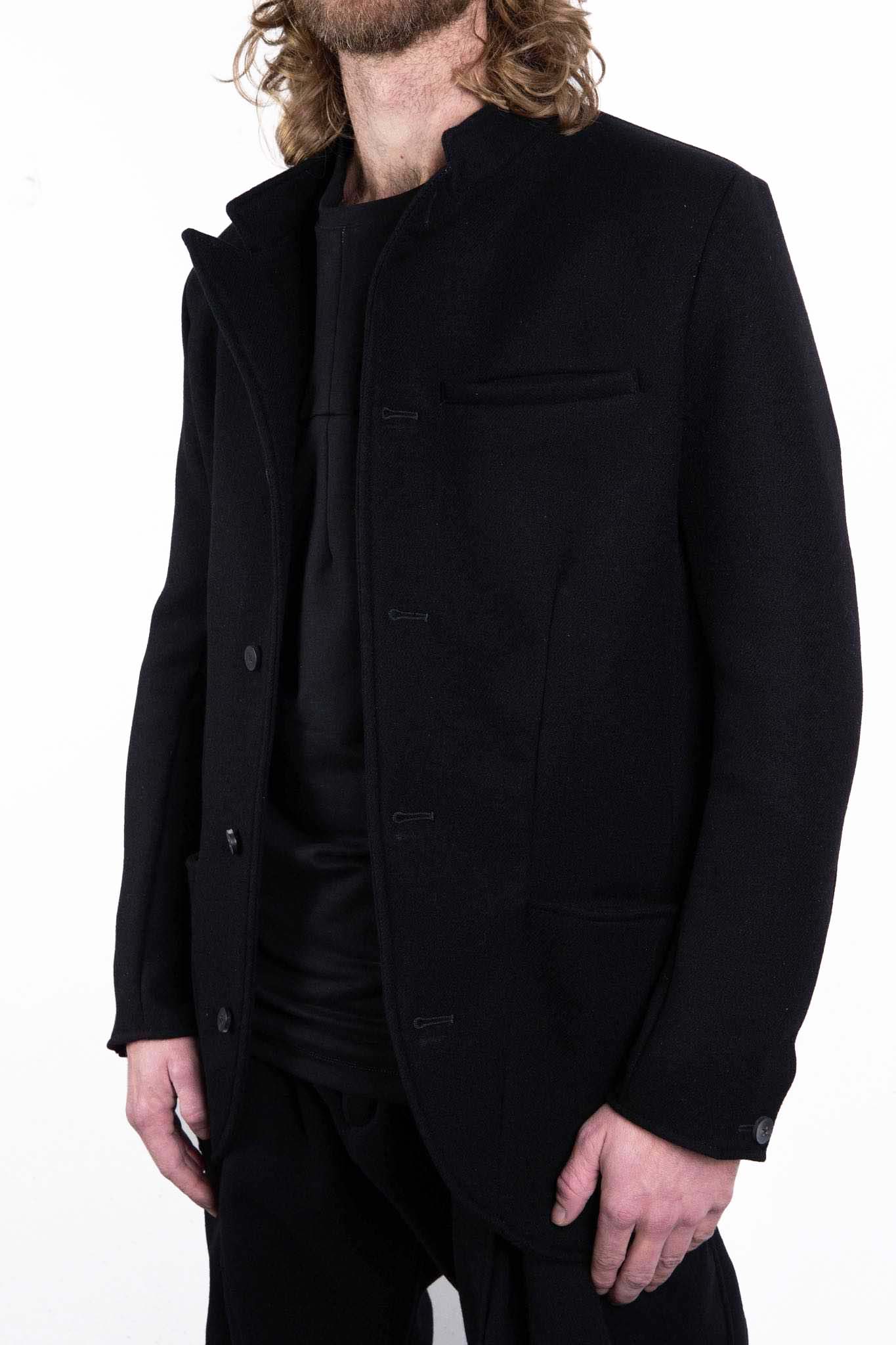 VIRGIN WOOL 100% BOTTON FRONT JACKET UNLINED #3
