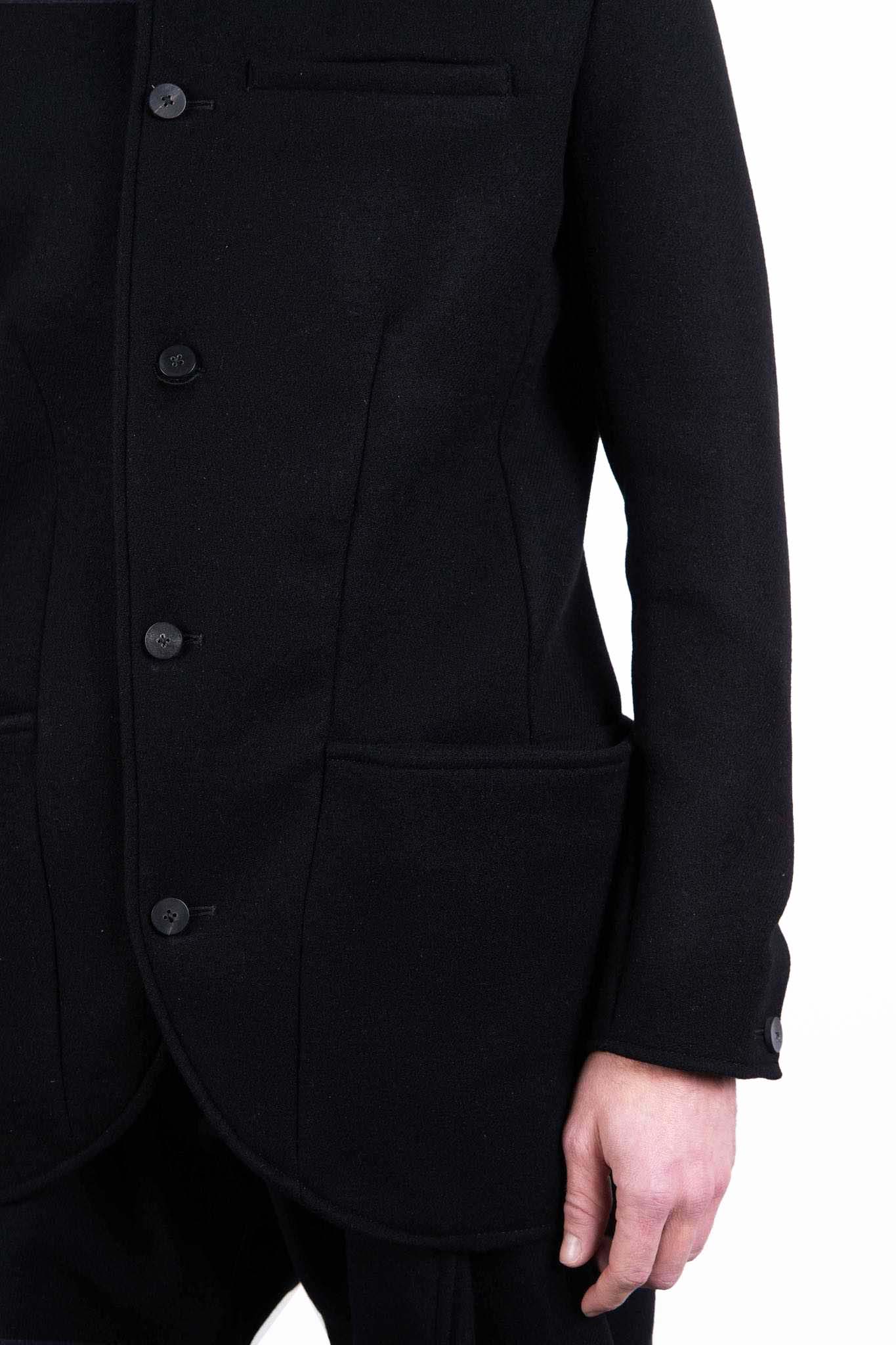 VIRGIN WOOL 100% BOTTON FRONT JACKET UNLINED #3