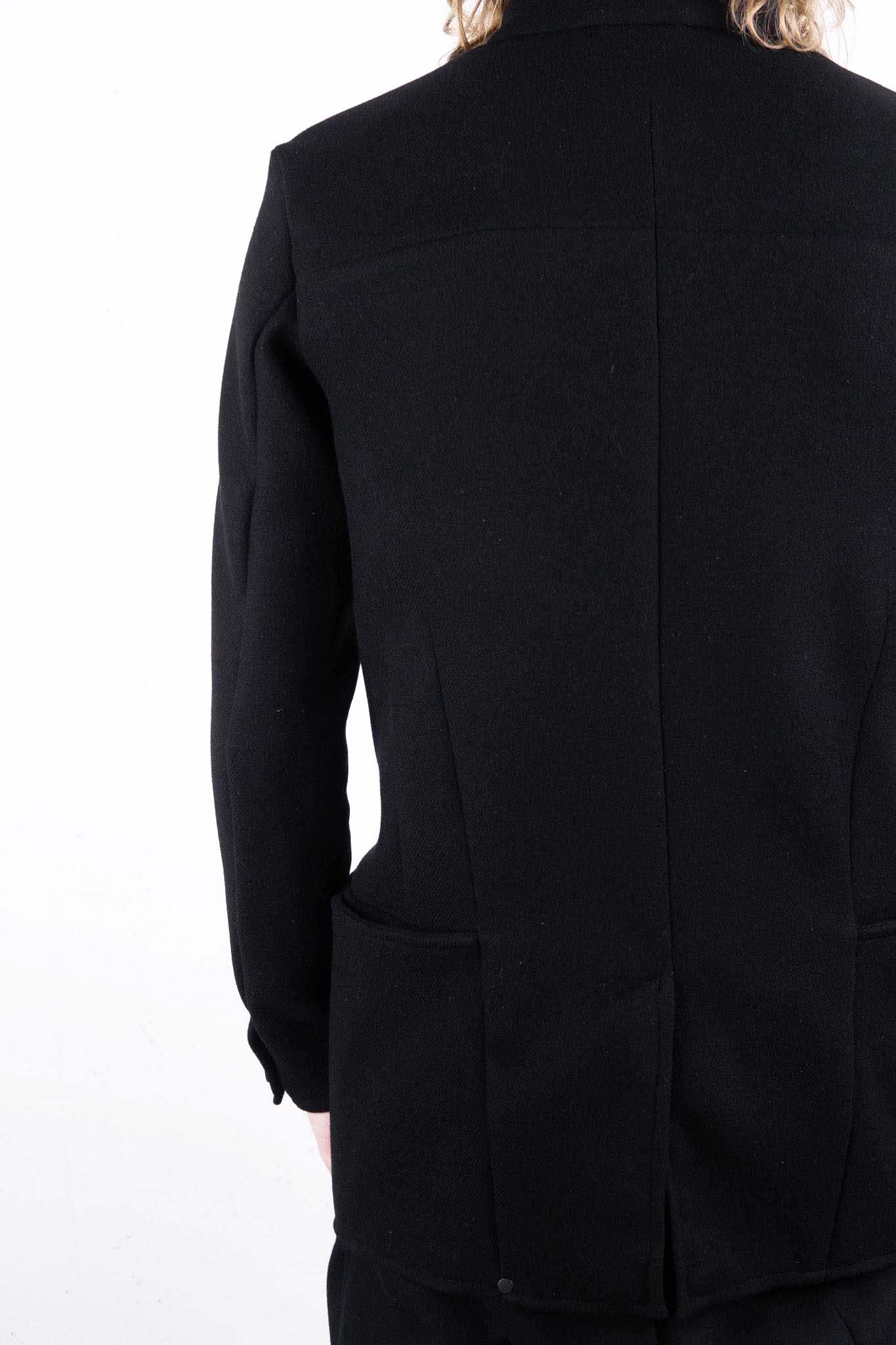 VIRGIN WOOL 100% BOTTON FRONT JACKET UNLINED #3