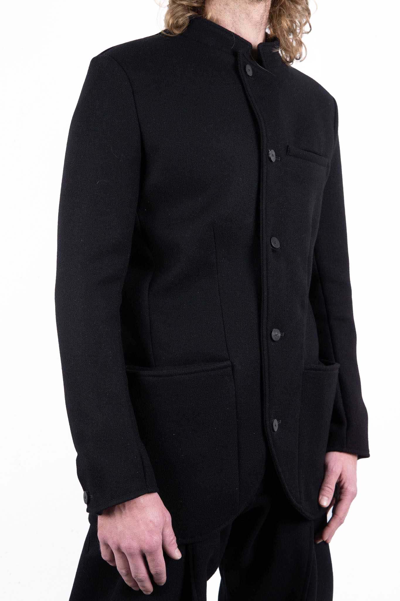VIRGIN WOOL 100% BOTTON FRONT JACKET UNLINED #3