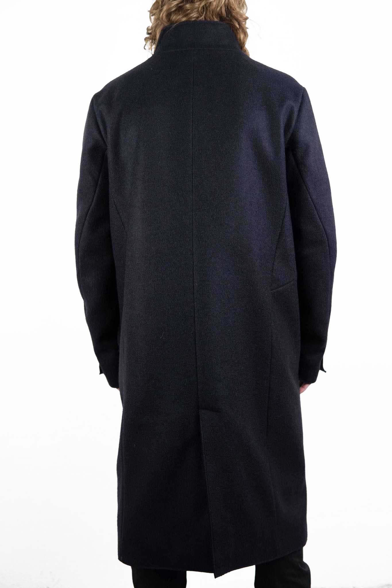 WOOL 100% HI NECK FRY FRONT COAT W/POCKET LINED JCP-2