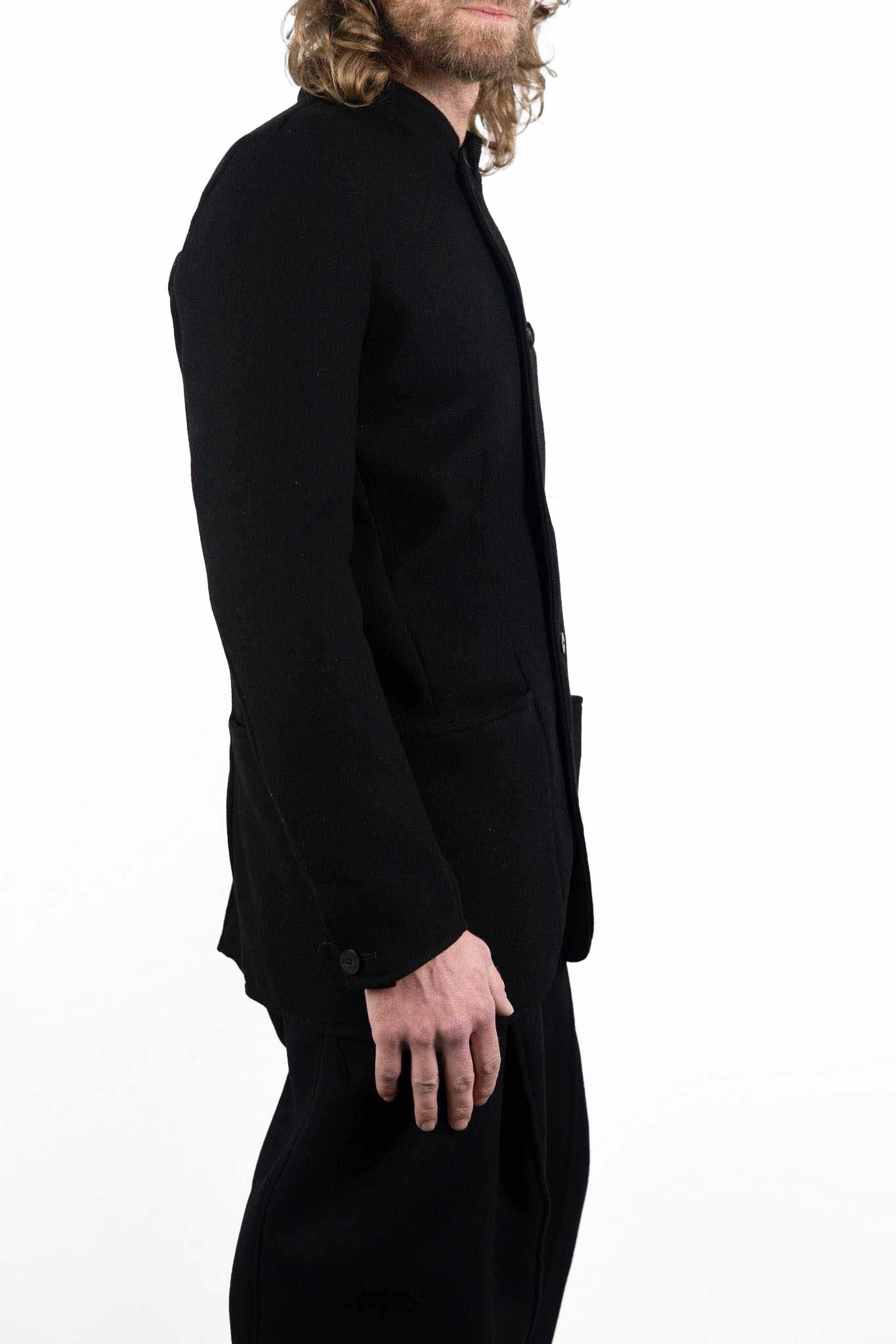 VIRGIN WOOL 100% BOTTON FRONT JACKET UNLINED #3