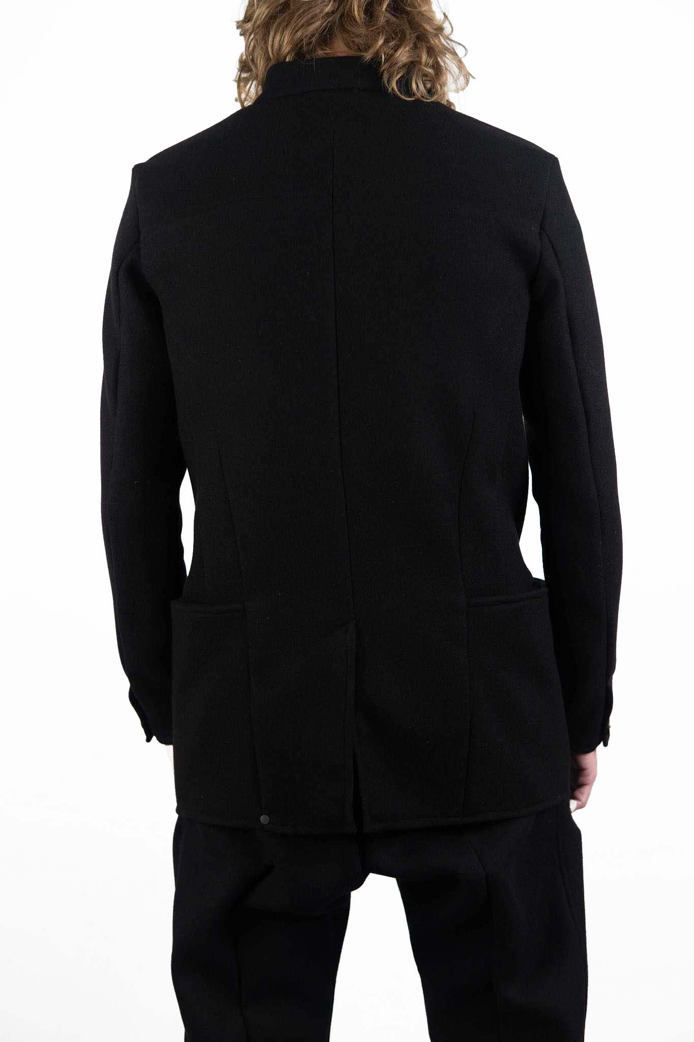 VIRGIN WOOL 100% BOTTON FRONT JACKET UNLINED #3
