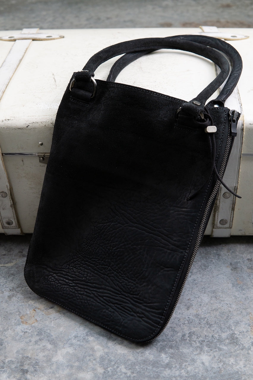 HORSE BUTT RG LEATHER BAG TOTO WB-1 UNLINED WITH SMALL PURSE AND GLASSES CASE