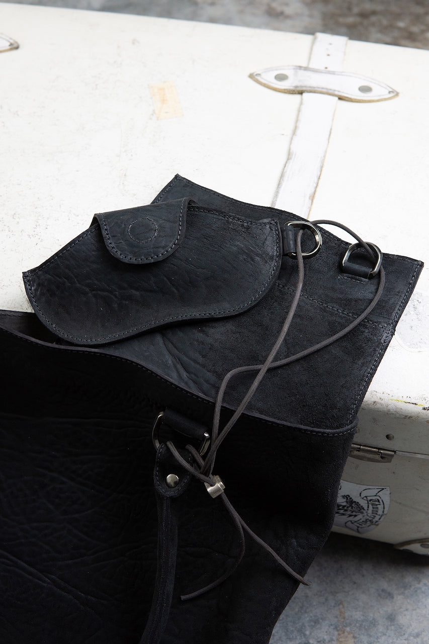 HORSE BUTT RG LEATHER BAG TOTO WB-2 UNLINED  WITH MEDIUM PURSE AND GLASSES CASE