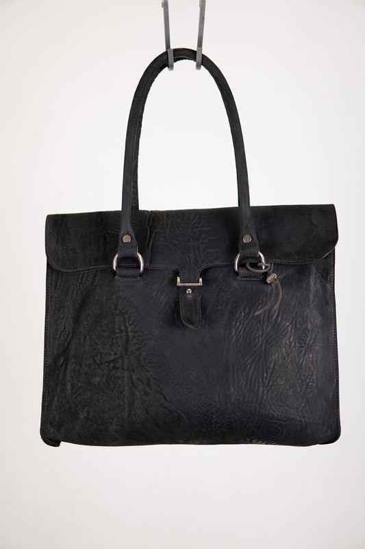 HORSE BUTT RG LEATHER BAG TOTO WB-3 UNLINED WITH MEDIUM PURSE