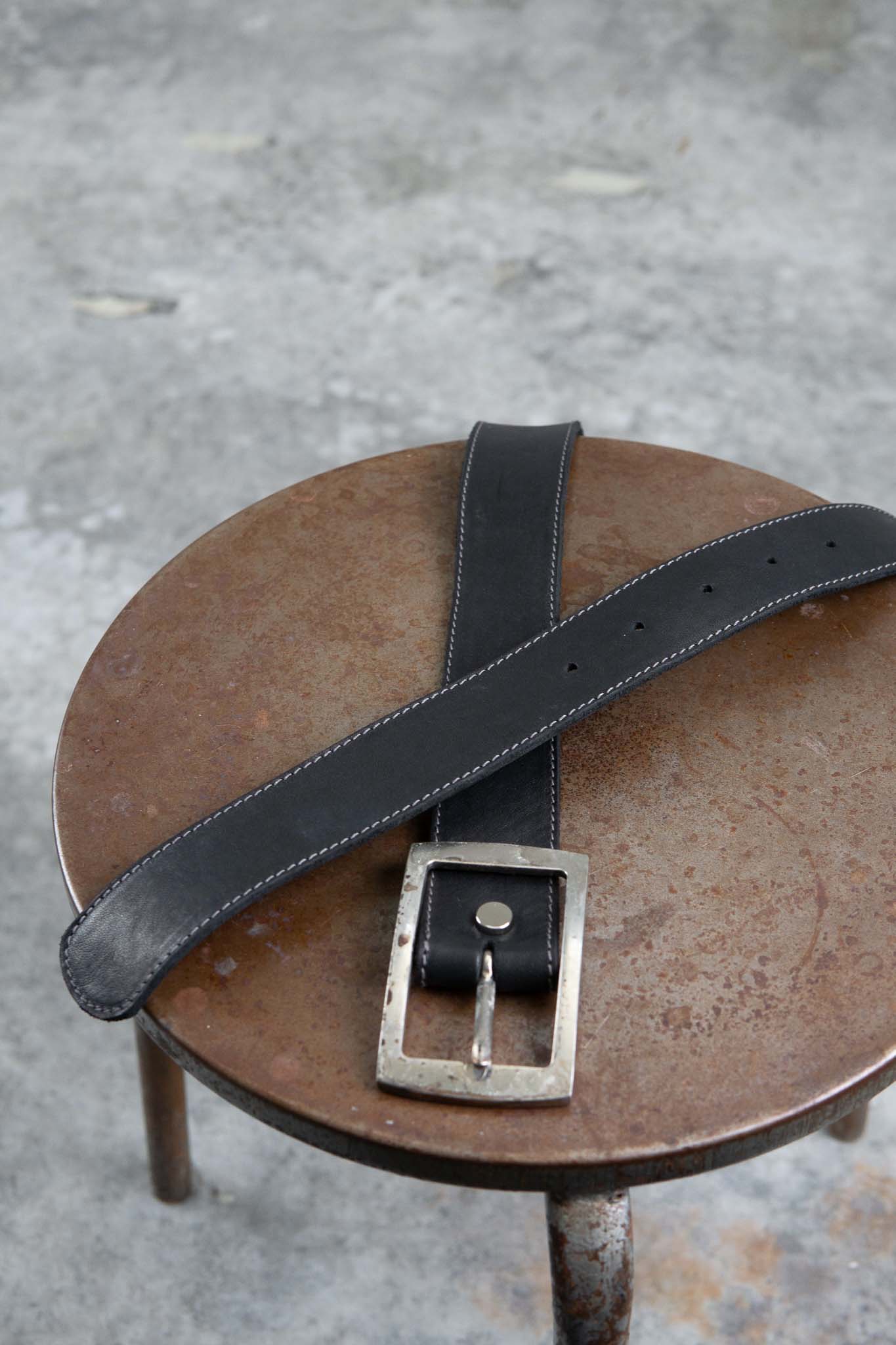 HORSE LEATHER BELT SQARE 40
