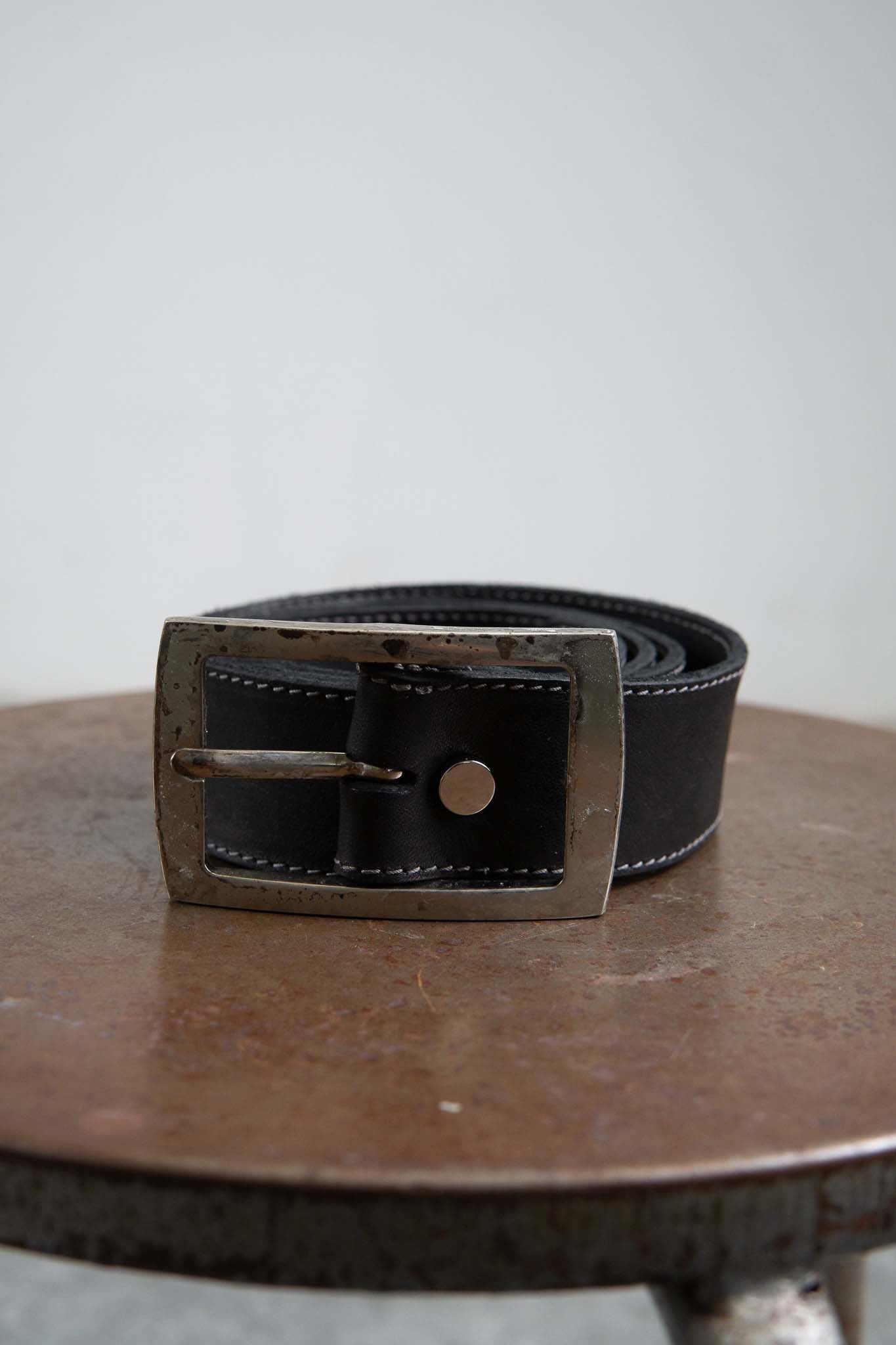HORSE LEATHER BELT SQARE 40