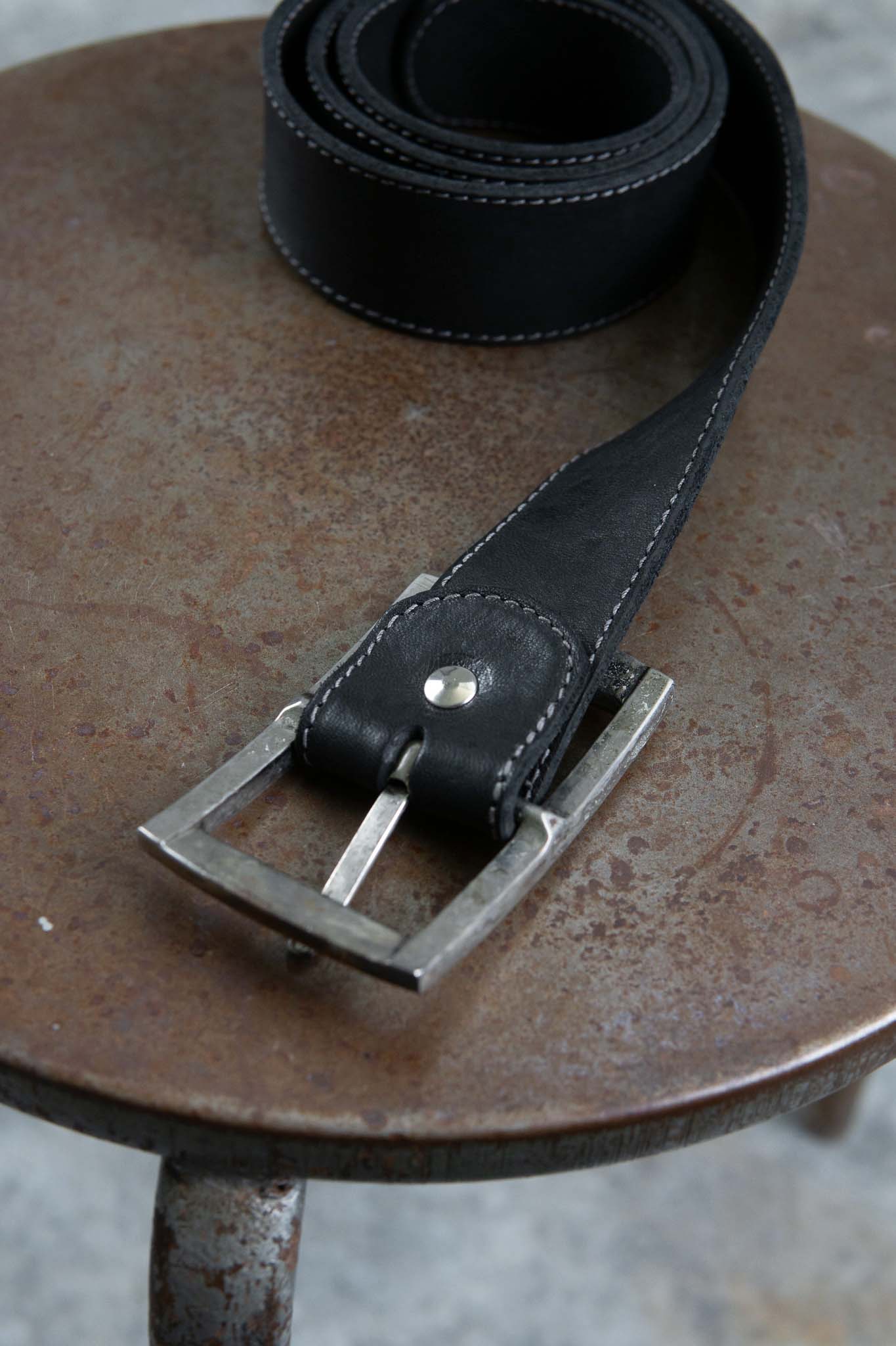 HORSE LEATHER BELT SQARE 40