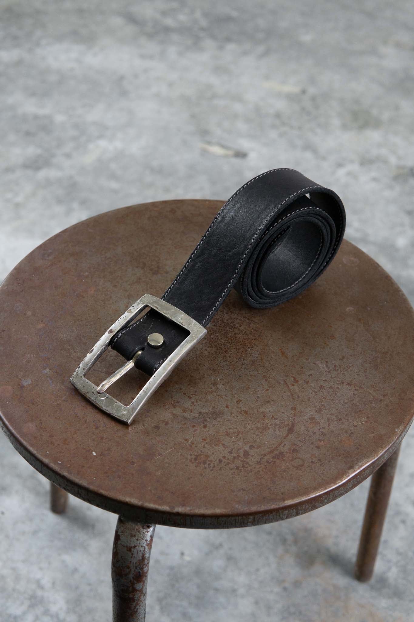 HORSE LEATHER BELT SQARE 40