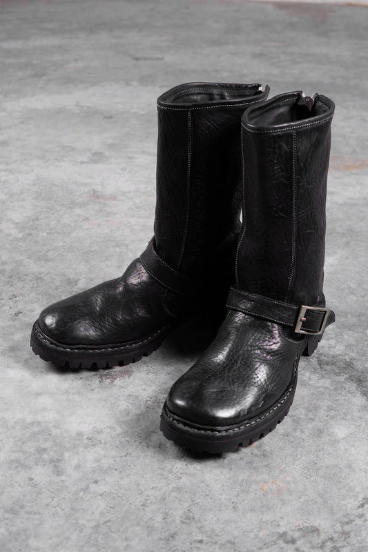 HORSE RG LEATHER ENGINEER BOOTS EG-1 VIBRAM SOLES GOODYEAR WELT PIECE DYED