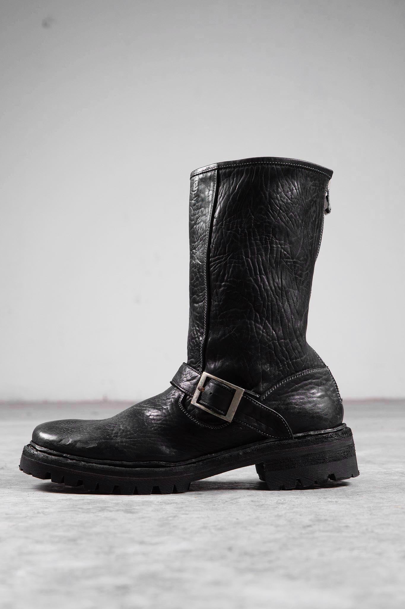 HORSE RG LEATHER ENGINEER BOOTS EG-1 VIBRAM SOLES GOODYEAR WELT PIECE DYED