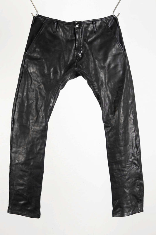 CALF  LEATHER PANTS PMTP-1 HALF LINED