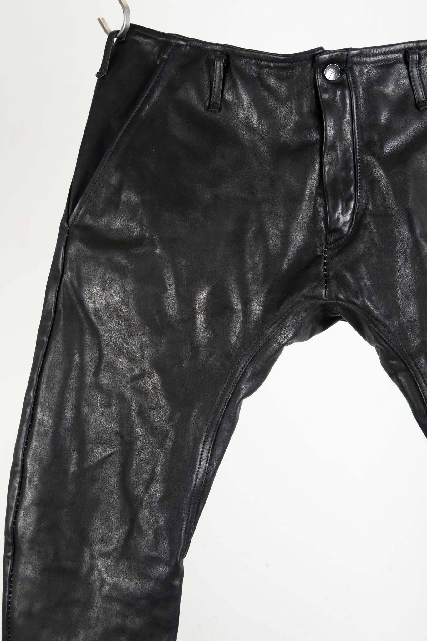 CALF  LEATHER PANTS PMTP-1 HALF LINED